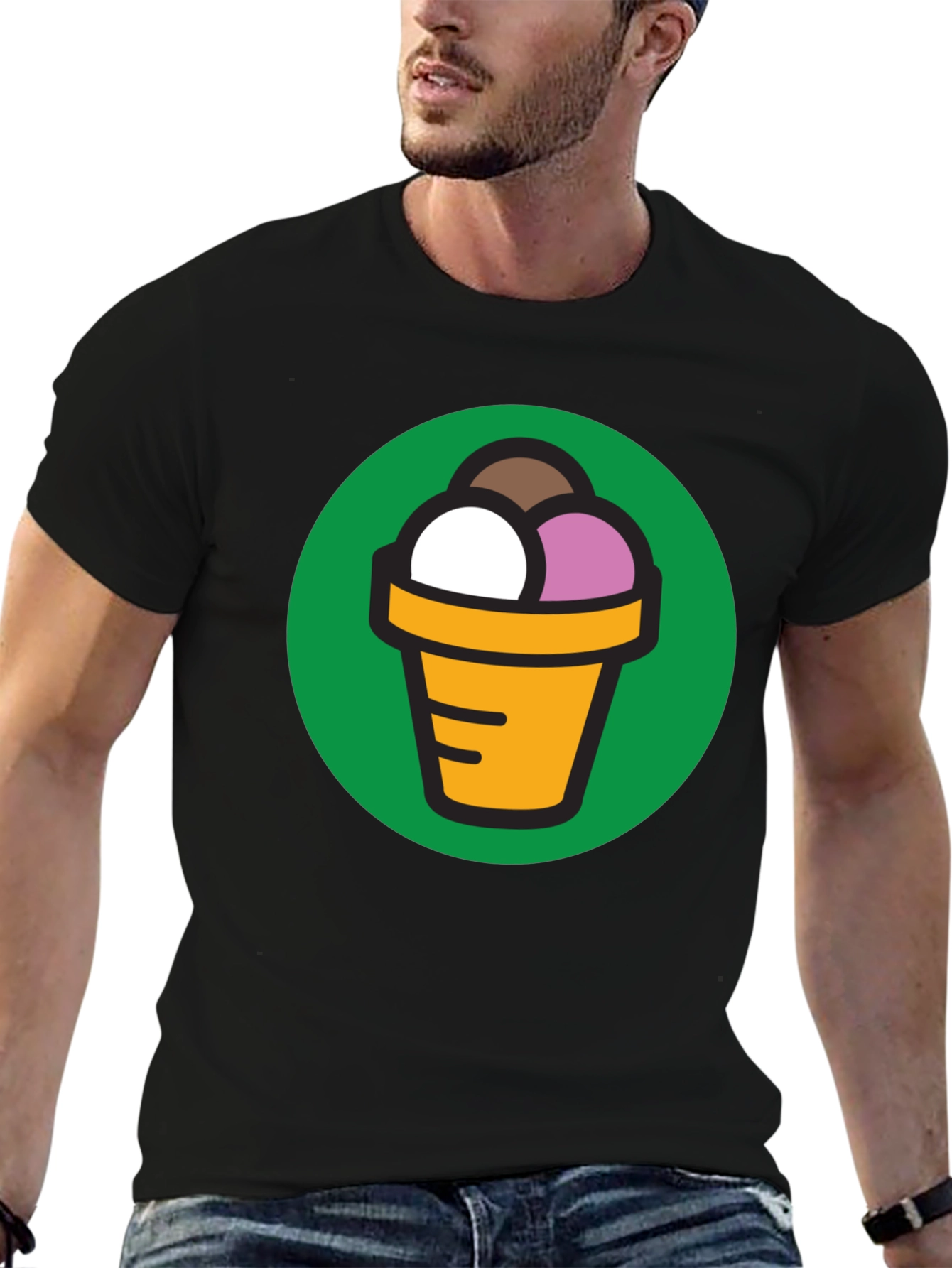 Ice Cream Cone Graphic T-Shirt