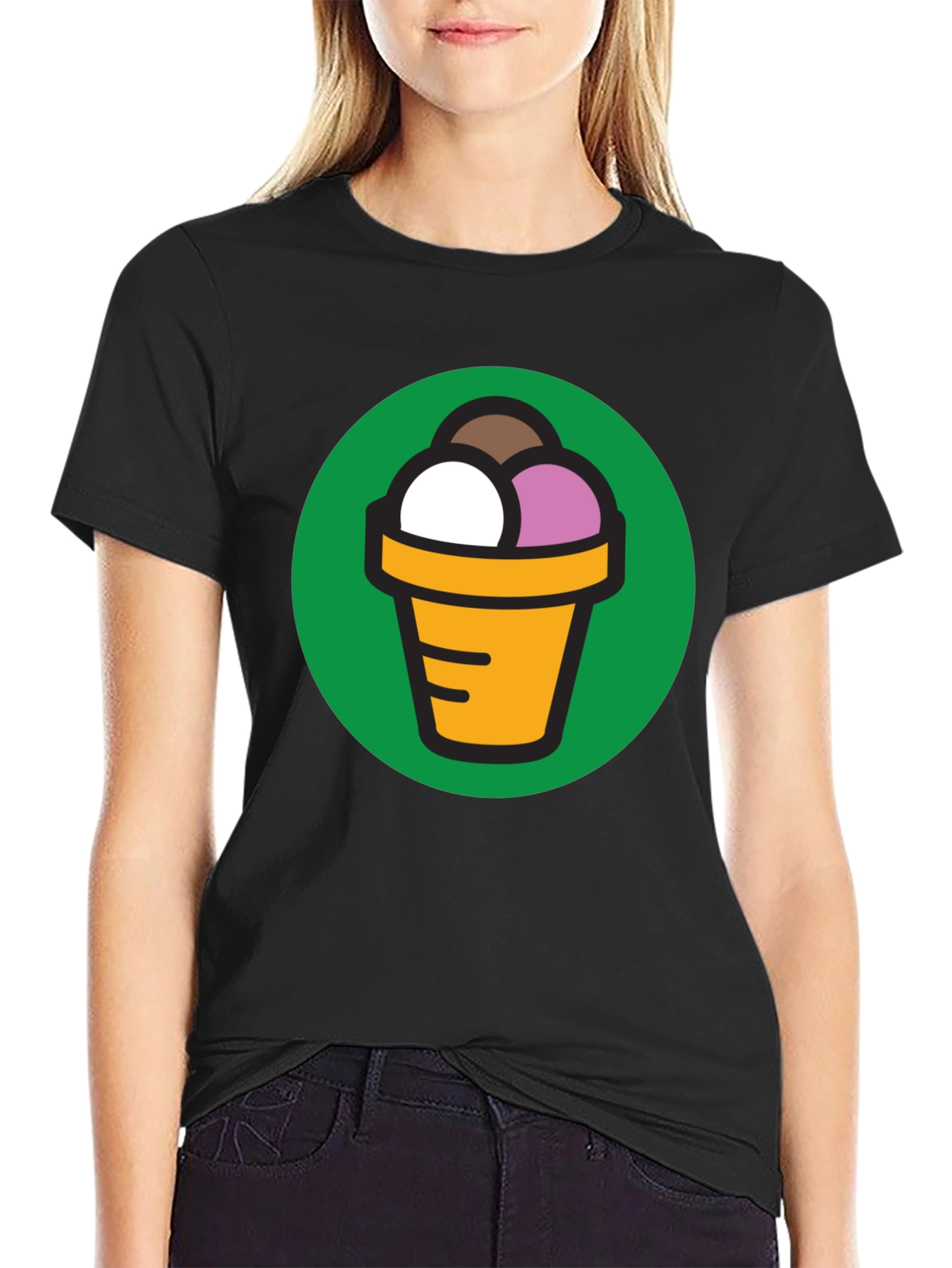 Ice Cream Cone Graphic T-Shirt