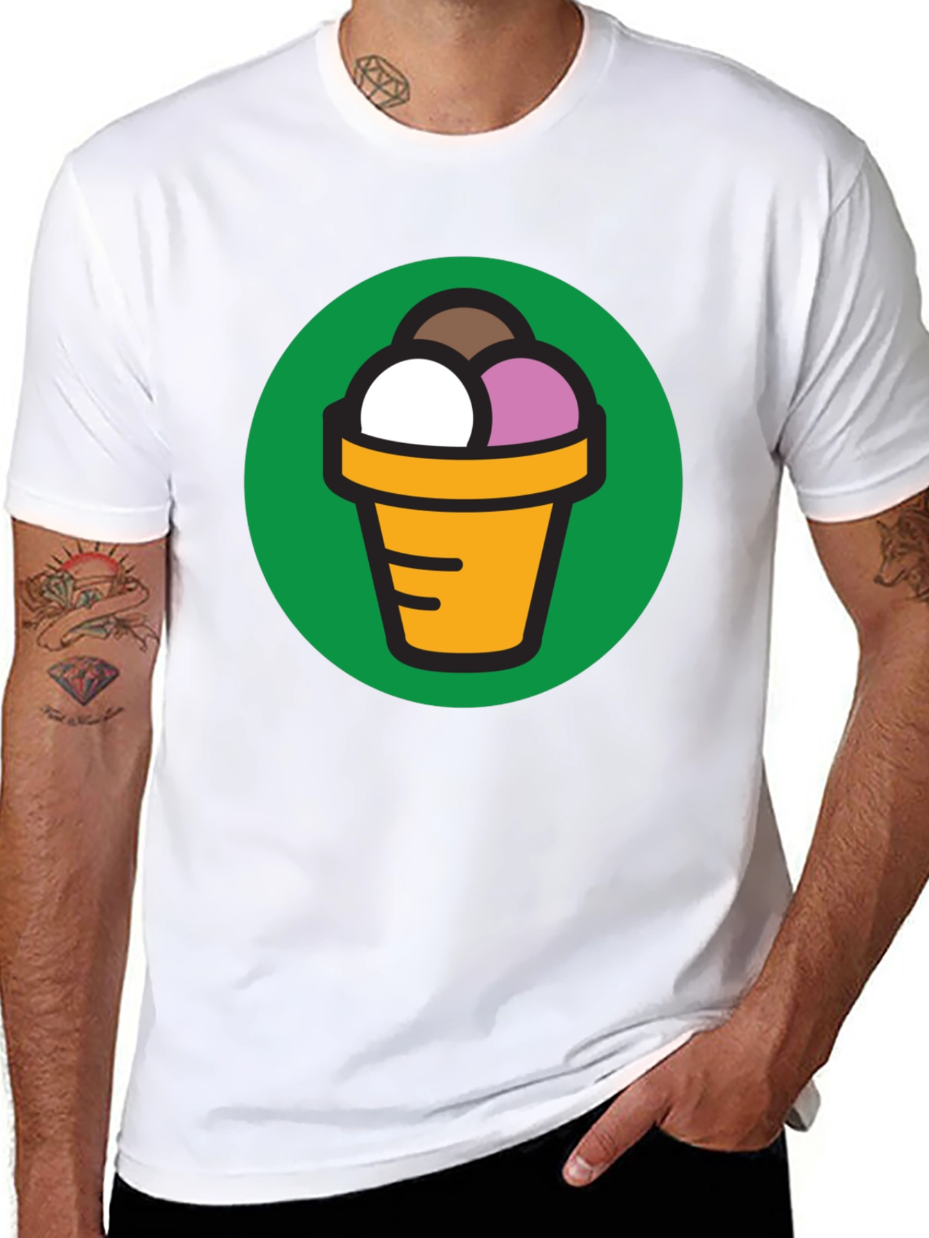 Ice Cream Cone Graphic T-Shirt