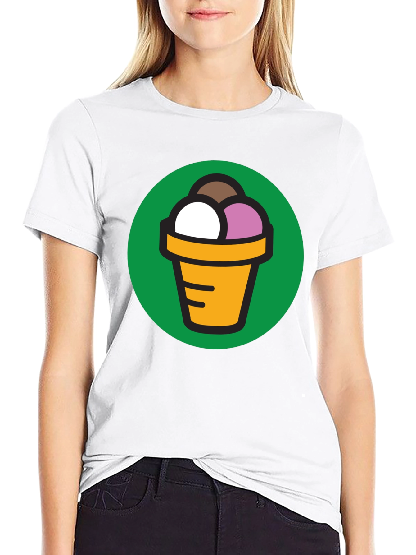 Ice Cream Cone Graphic T-Shirt