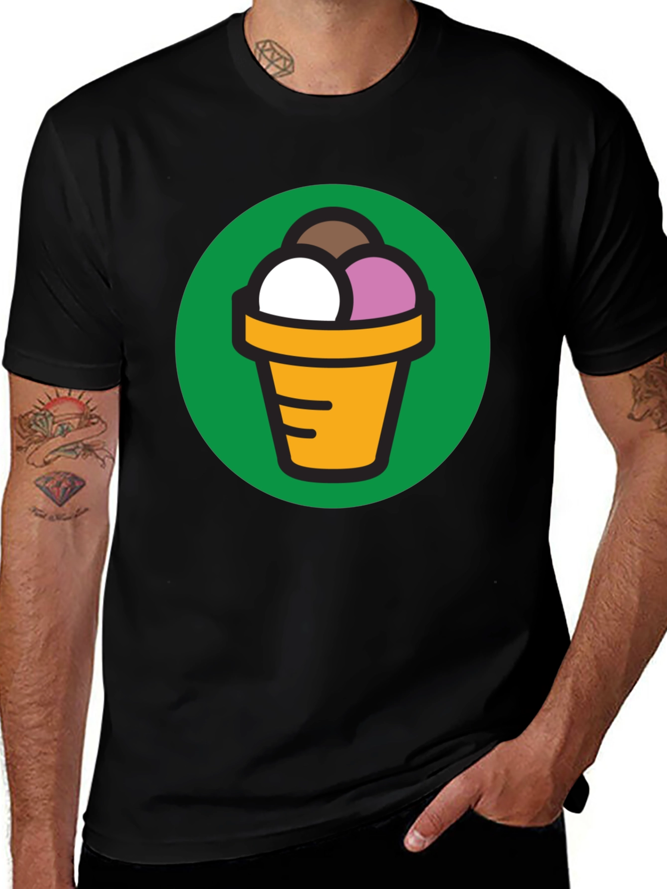 Ice Cream Cone Graphic T-Shirt