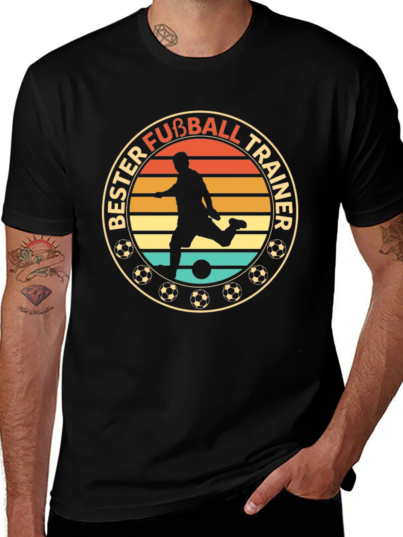 Bester Fußball Trainer Graphic T-Shirt