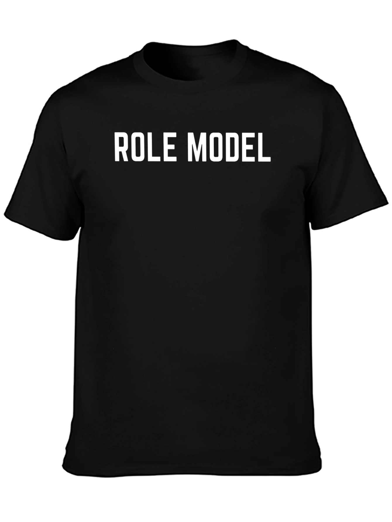 Role Model T-Shirt - Classic Black Cotton Tee