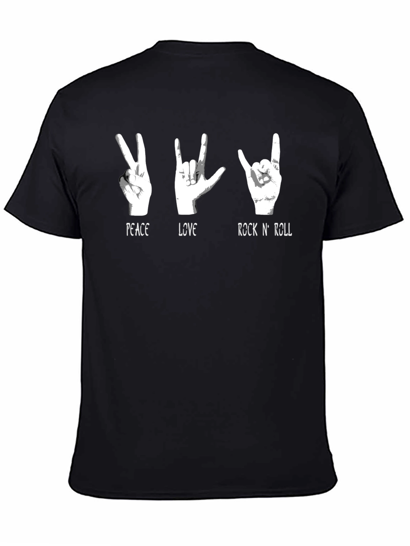 Peace Love Rock N Roll Graphic Tee