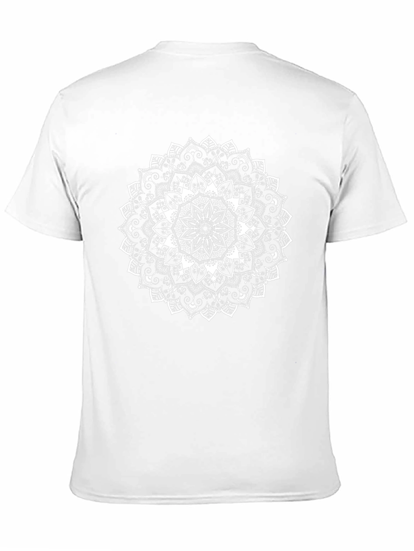 Mandala Graphic Tee - Black Cotton Casual Wear