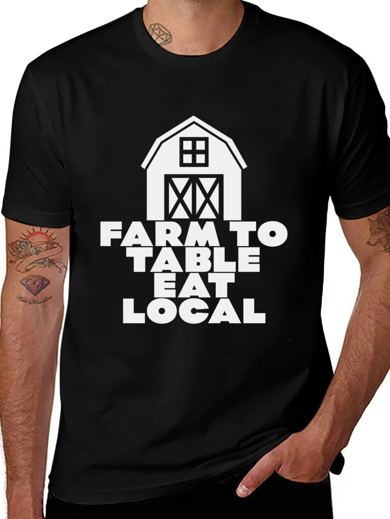 Farm to Table Eat Local Graphic Tee