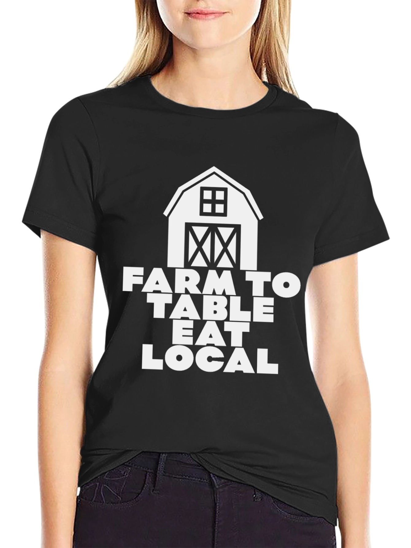 Farm to Table Eat Local Graphic Tee
