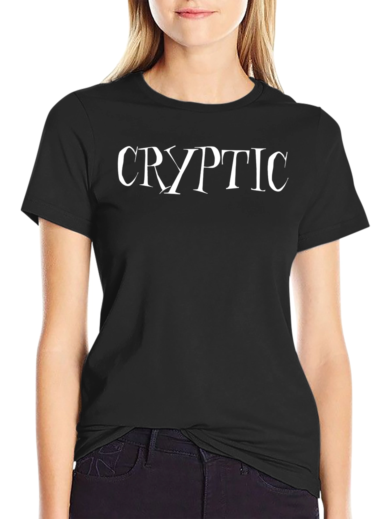 Cryptic Graphic Tee - Mens Black T-Shirt