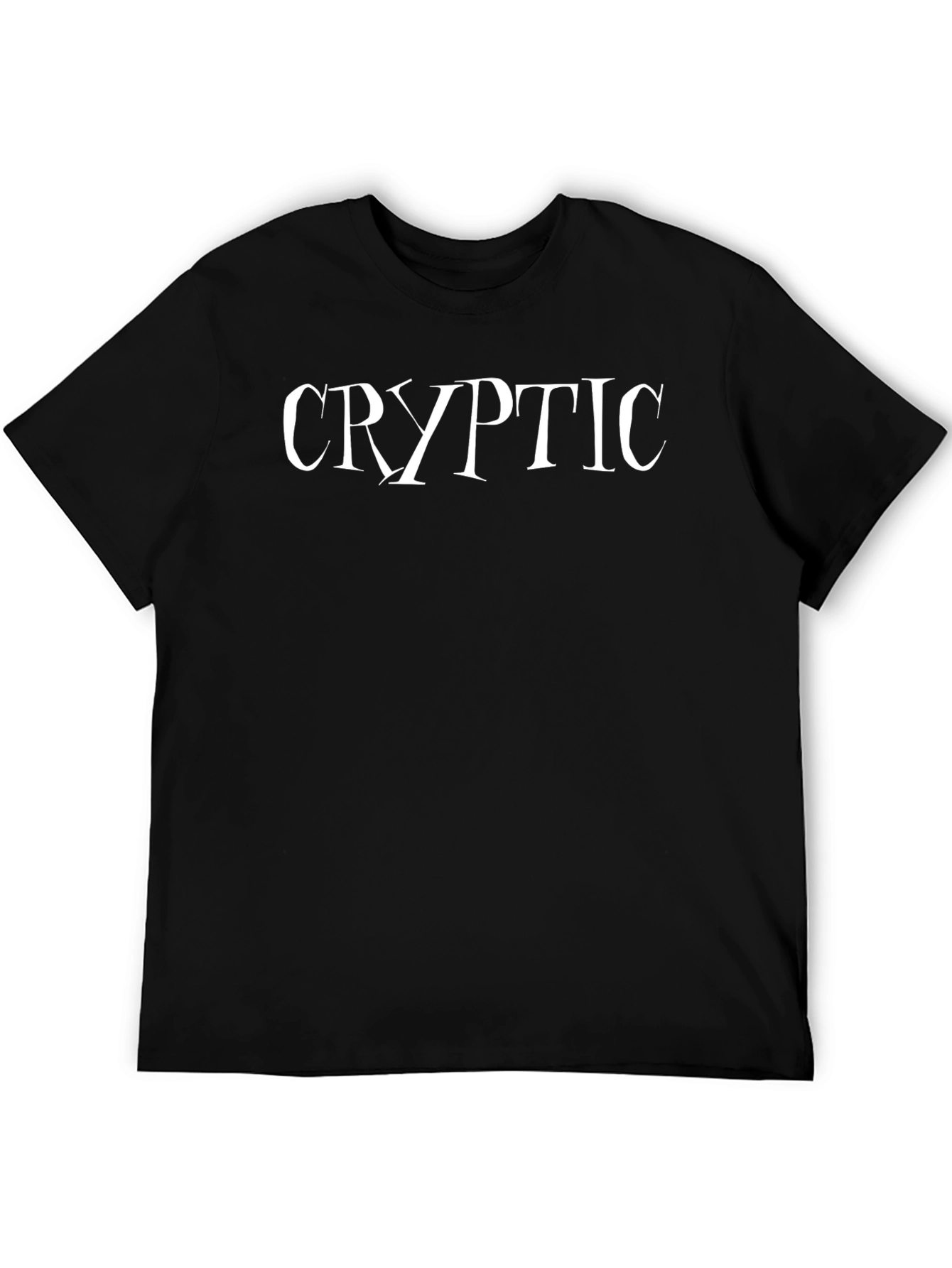 Cryptic Graphic Tee - Mens Black T-Shirt