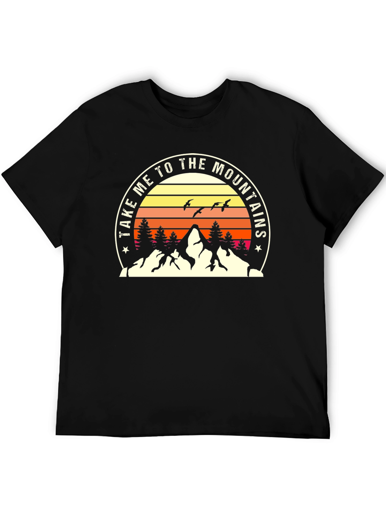 Take Me to the Mountains Black T-Shirt