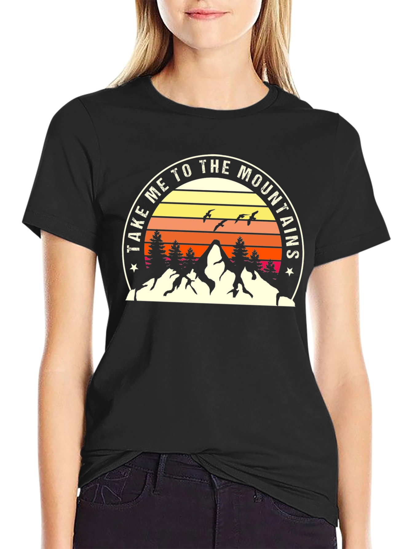 Take Me to the Mountains Black T-Shirt