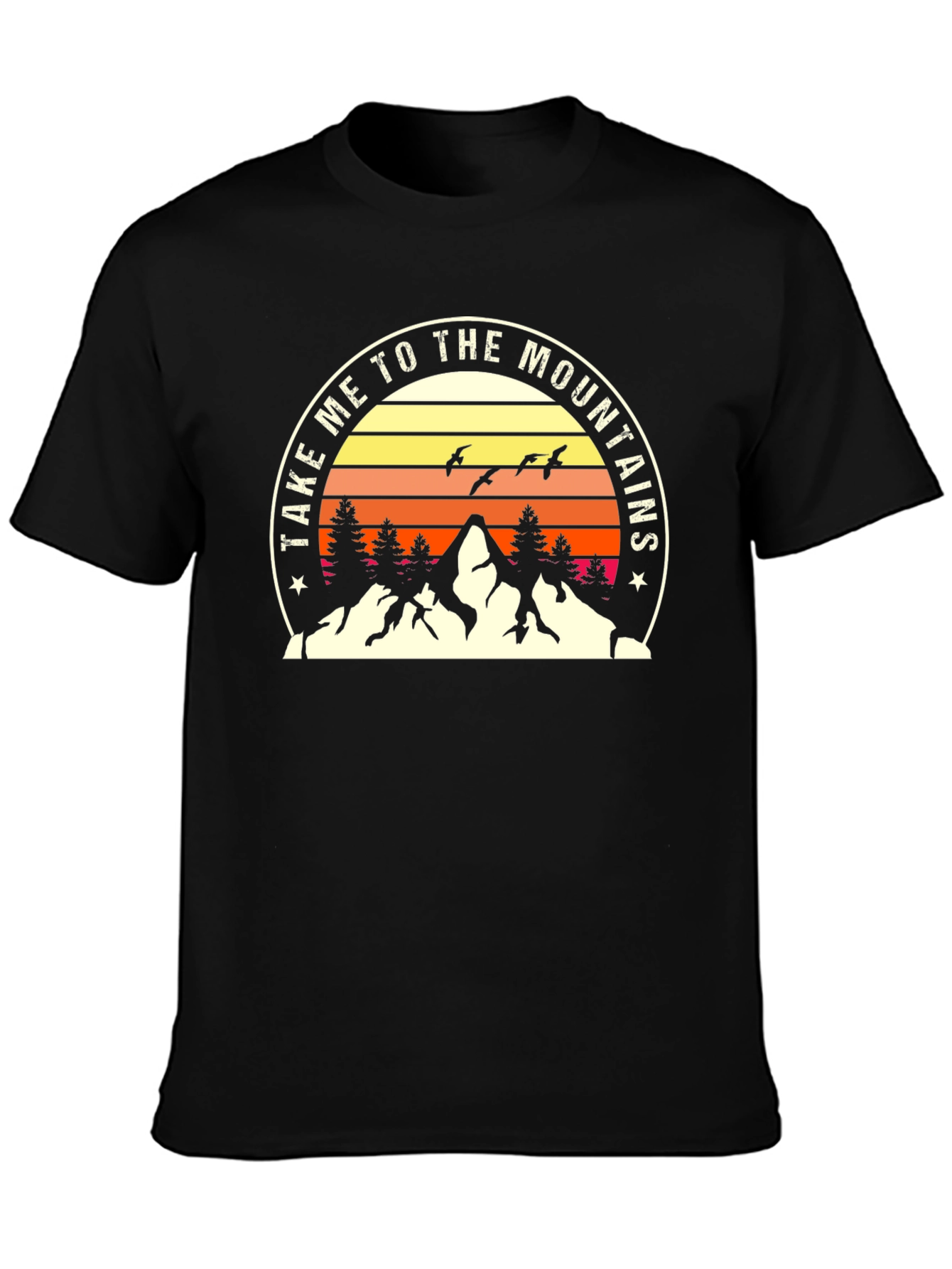 Take Me to the Mountains Black T-Shirt