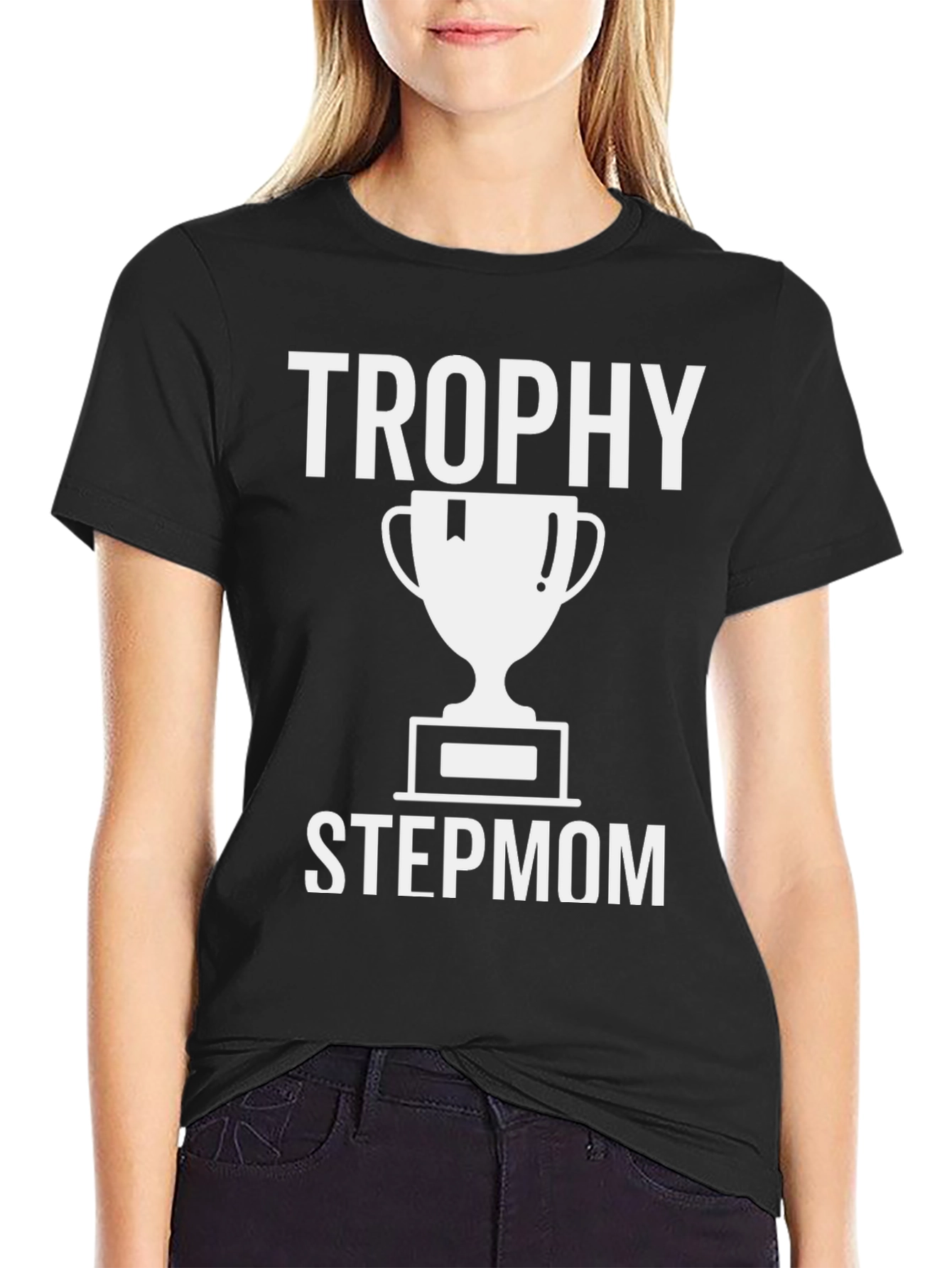 Trophy Stepmom Graphic T-Shirt - Black