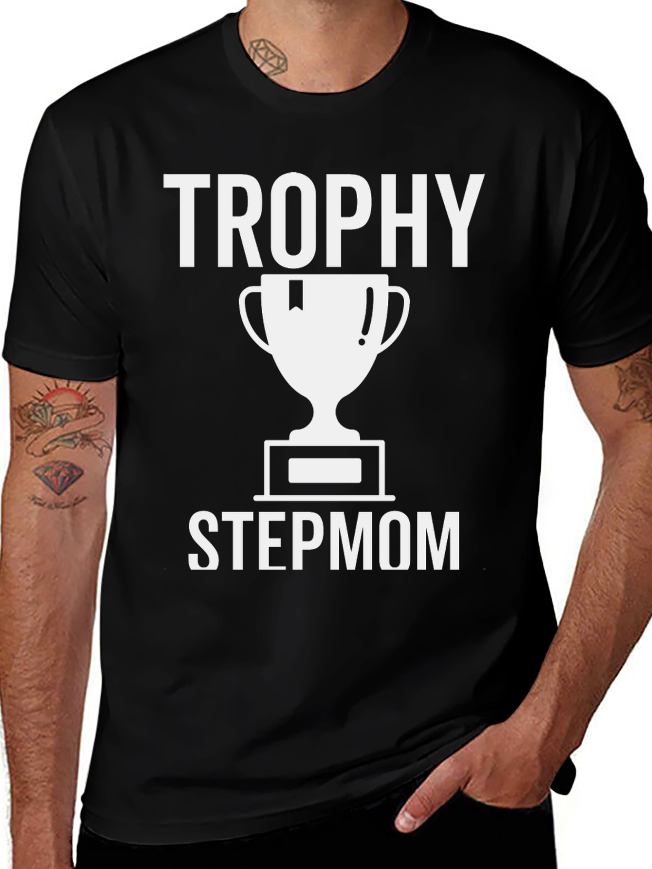 Trophy Stepmom Graphic T-Shirt - Black