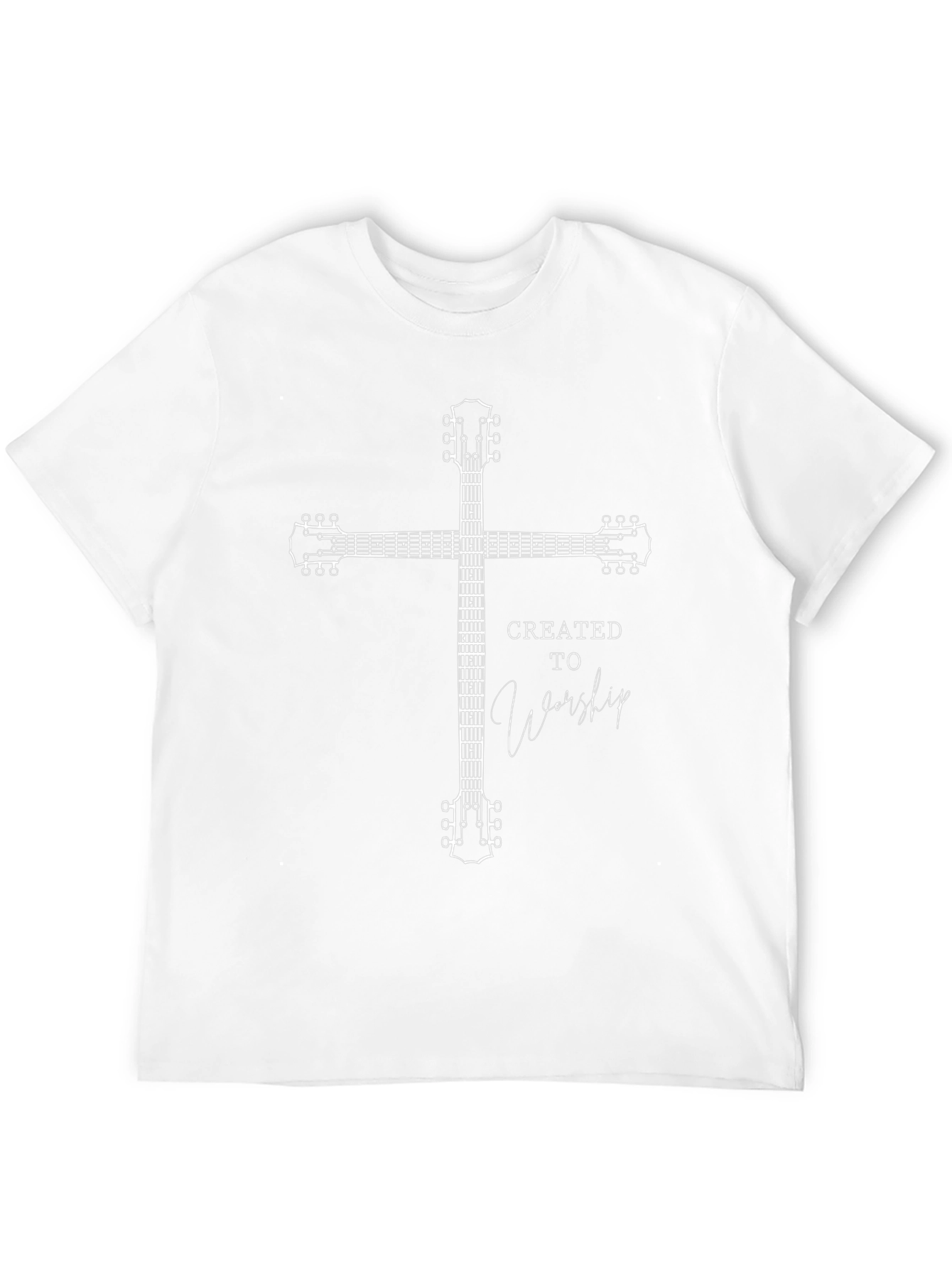 Created to Worship Guitar Cross Graphic Tee