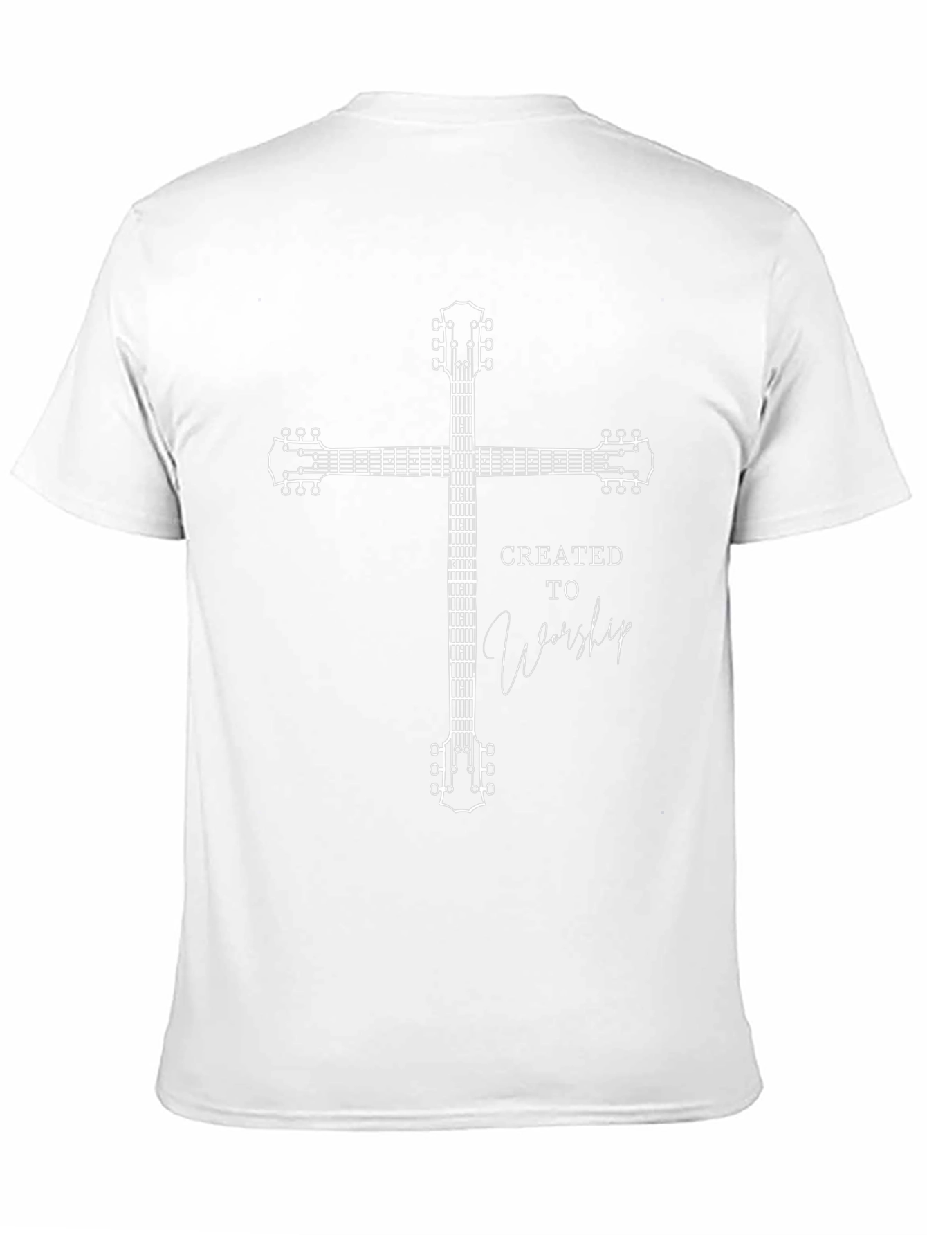 Created to Worship Guitar Cross Graphic Tee