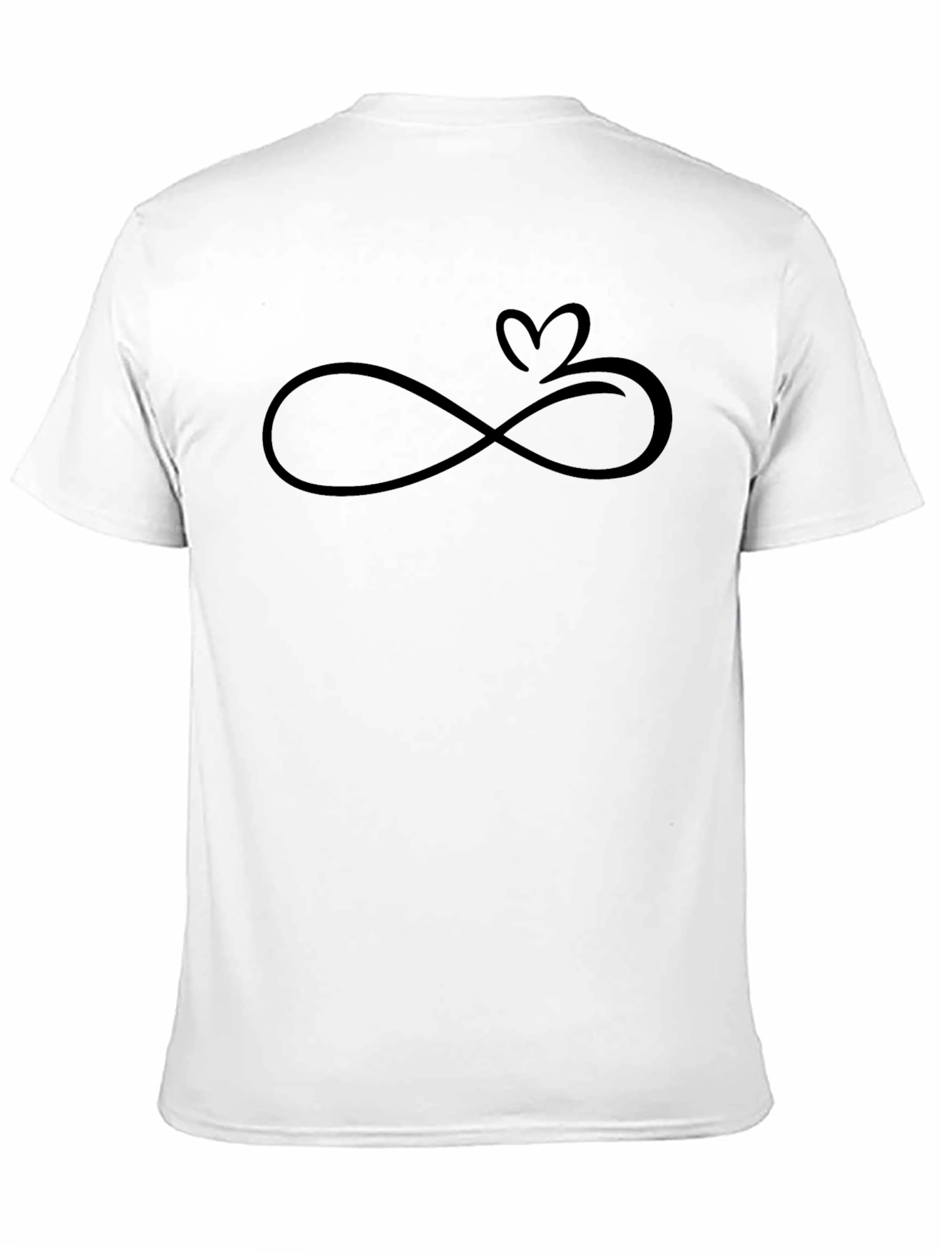 Infinity Love Heart Tee - Graphic Print T-Shirt