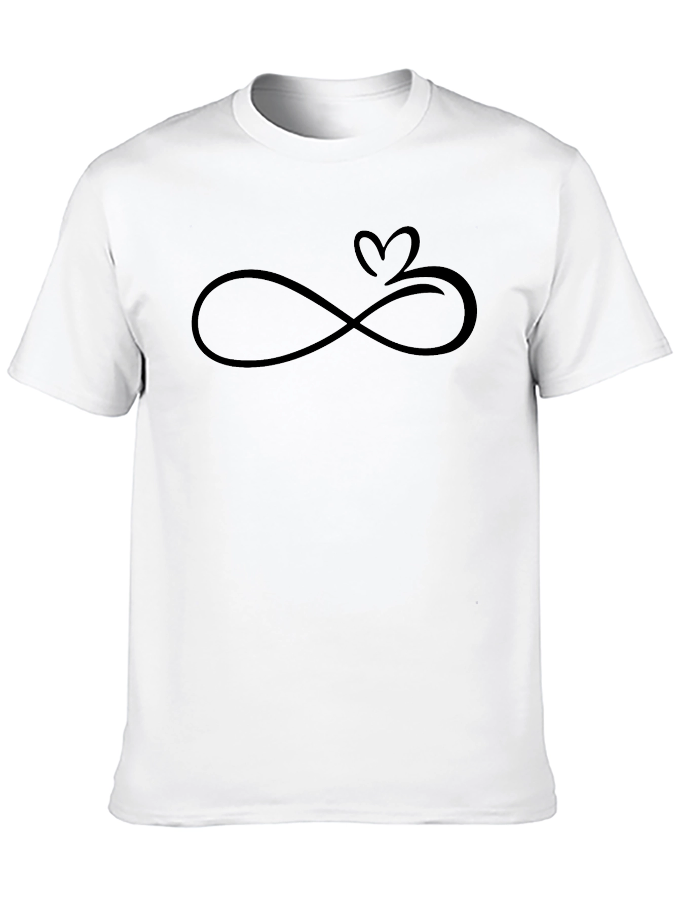 Infinity Love Heart Tee - Graphic Print T-Shirt