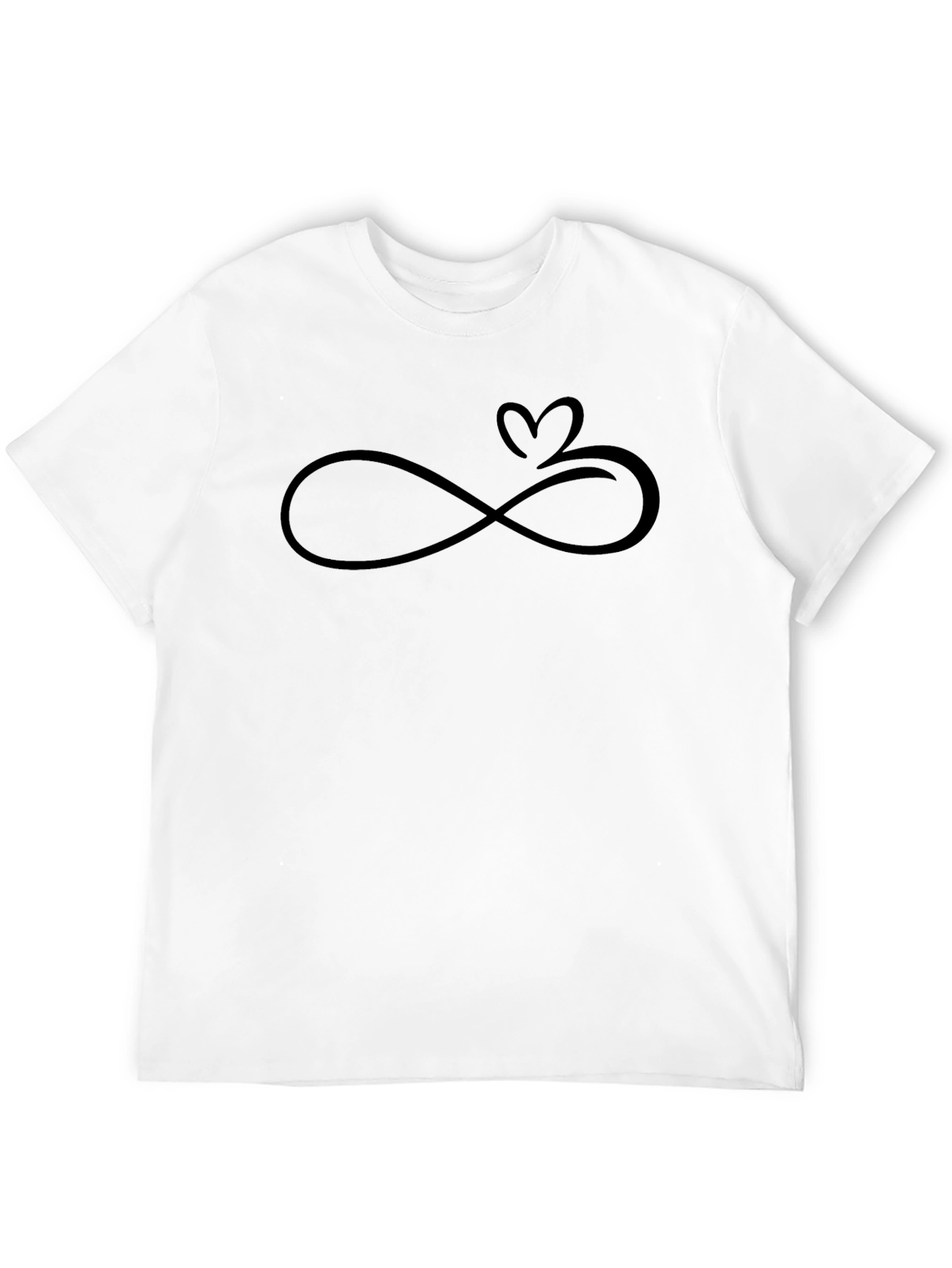 Infinity Love Heart Tee - Graphic Print T-Shirt