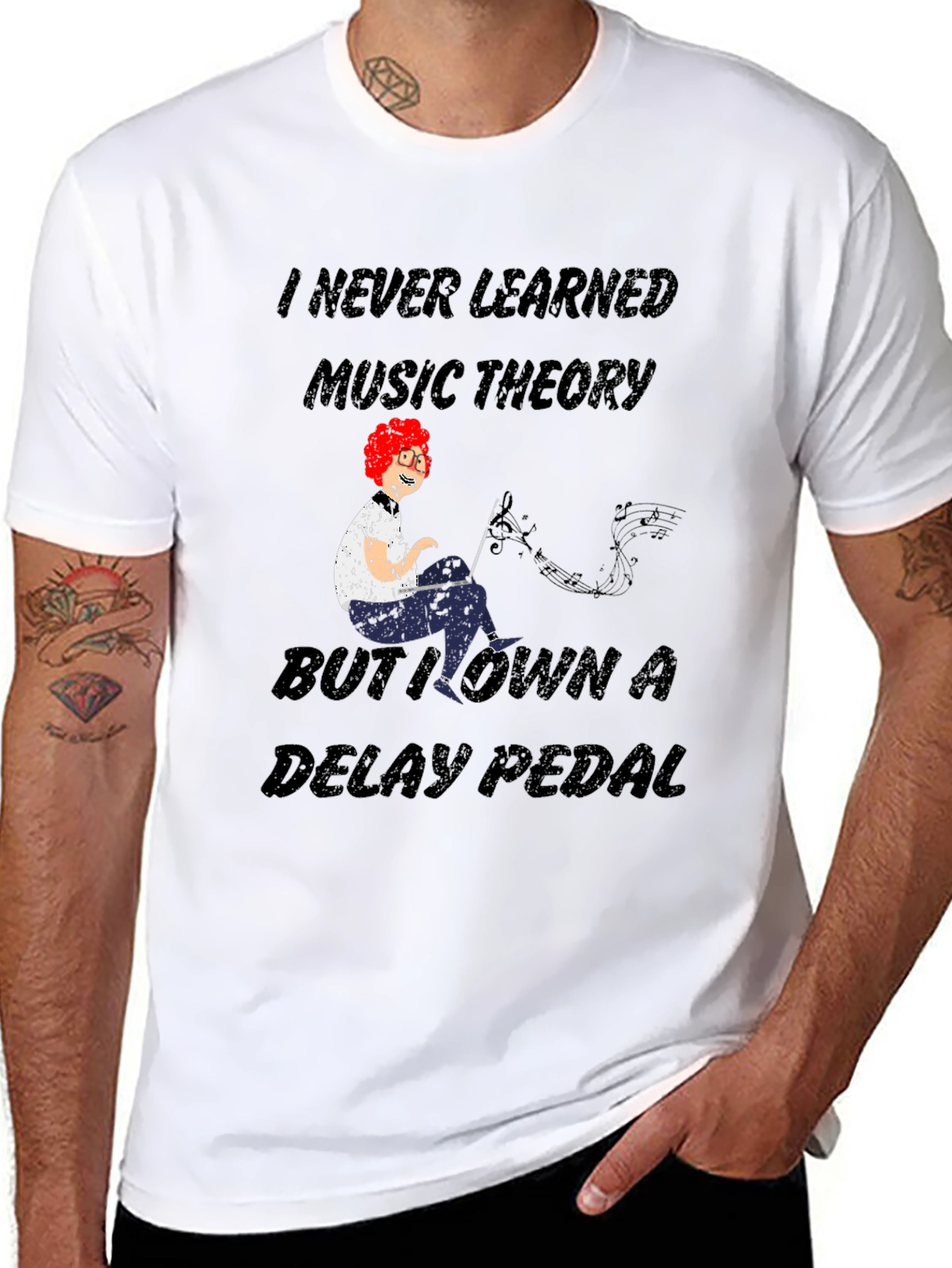 Music Theory Delay Pedal T-Shirt