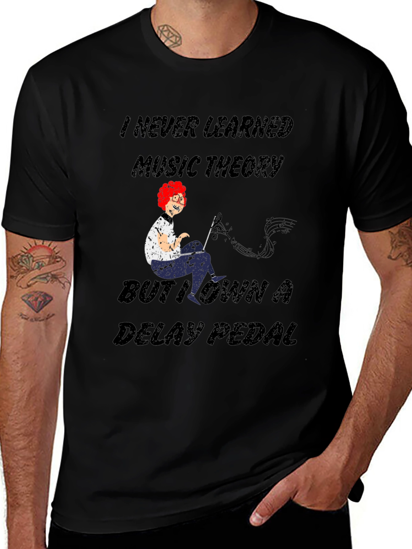 Music Theory Delay Pedal T-Shirt