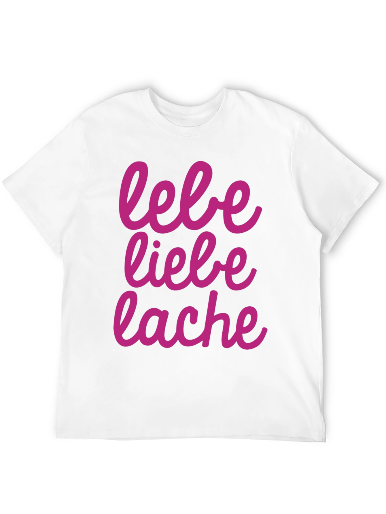 Lebe Liebe Lache Graphic Tee - Black