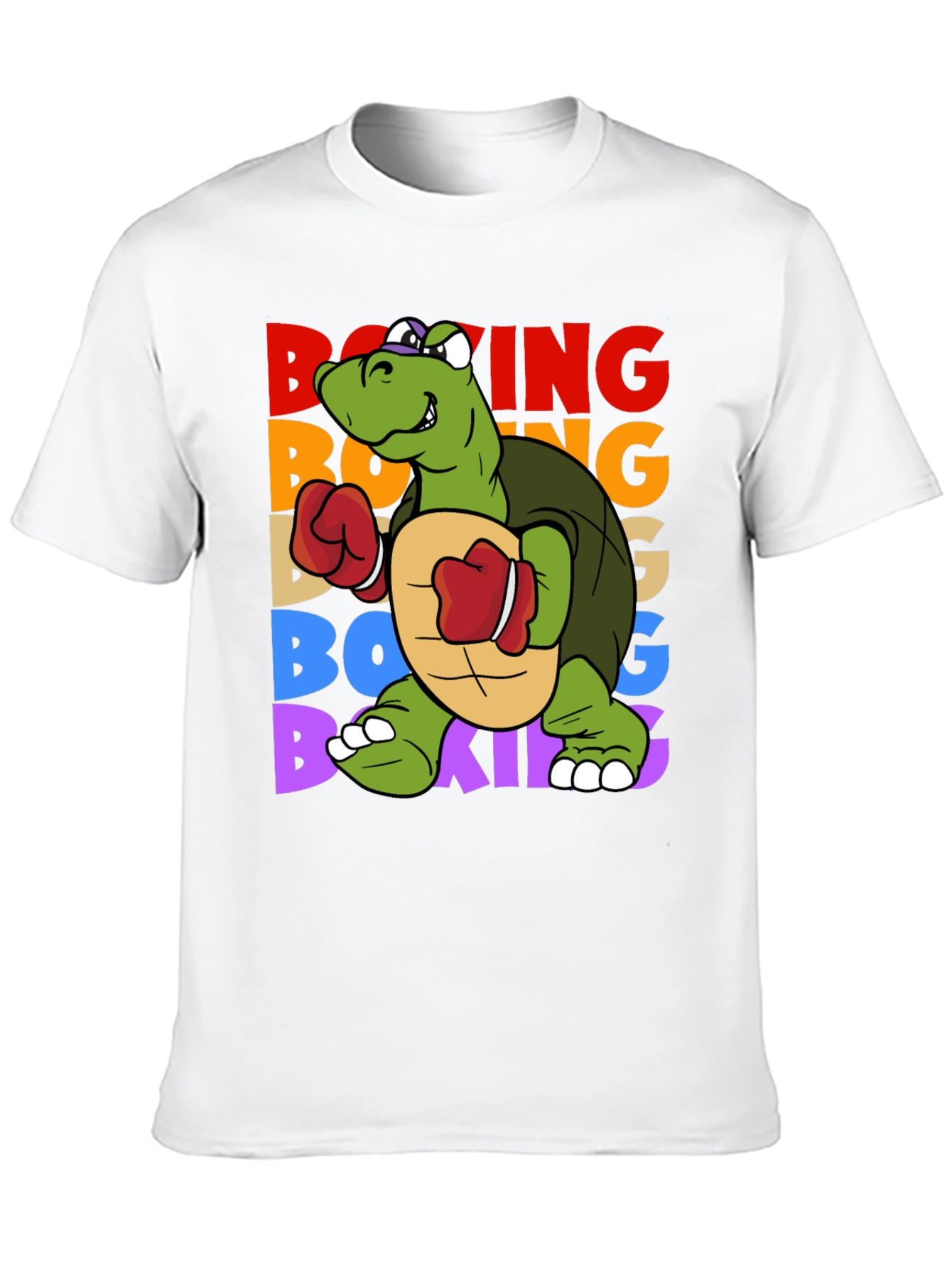 Boxing Turtle Graphic Tee - Punchy Style