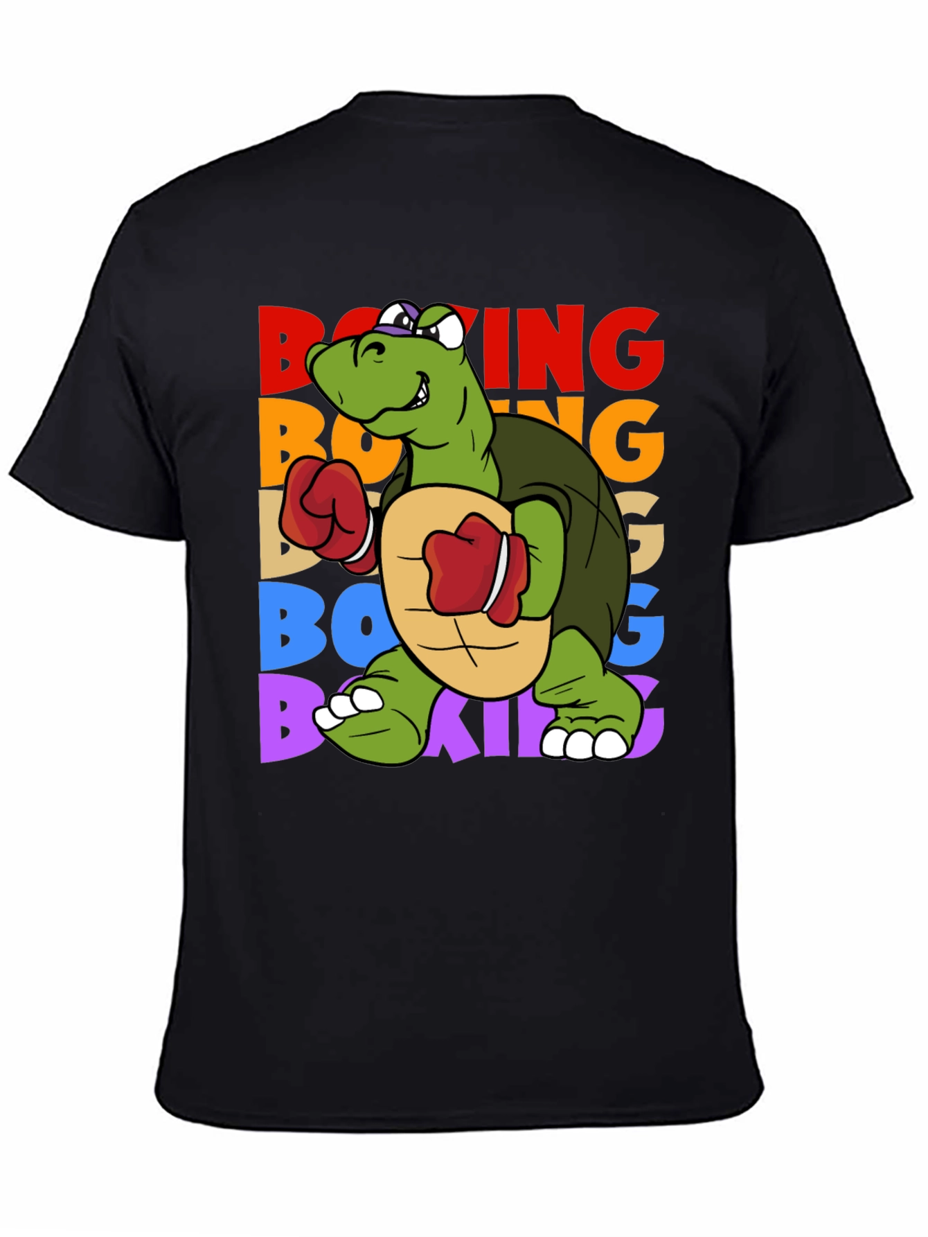 Boxing Turtle Graphic Tee - Punchy Style