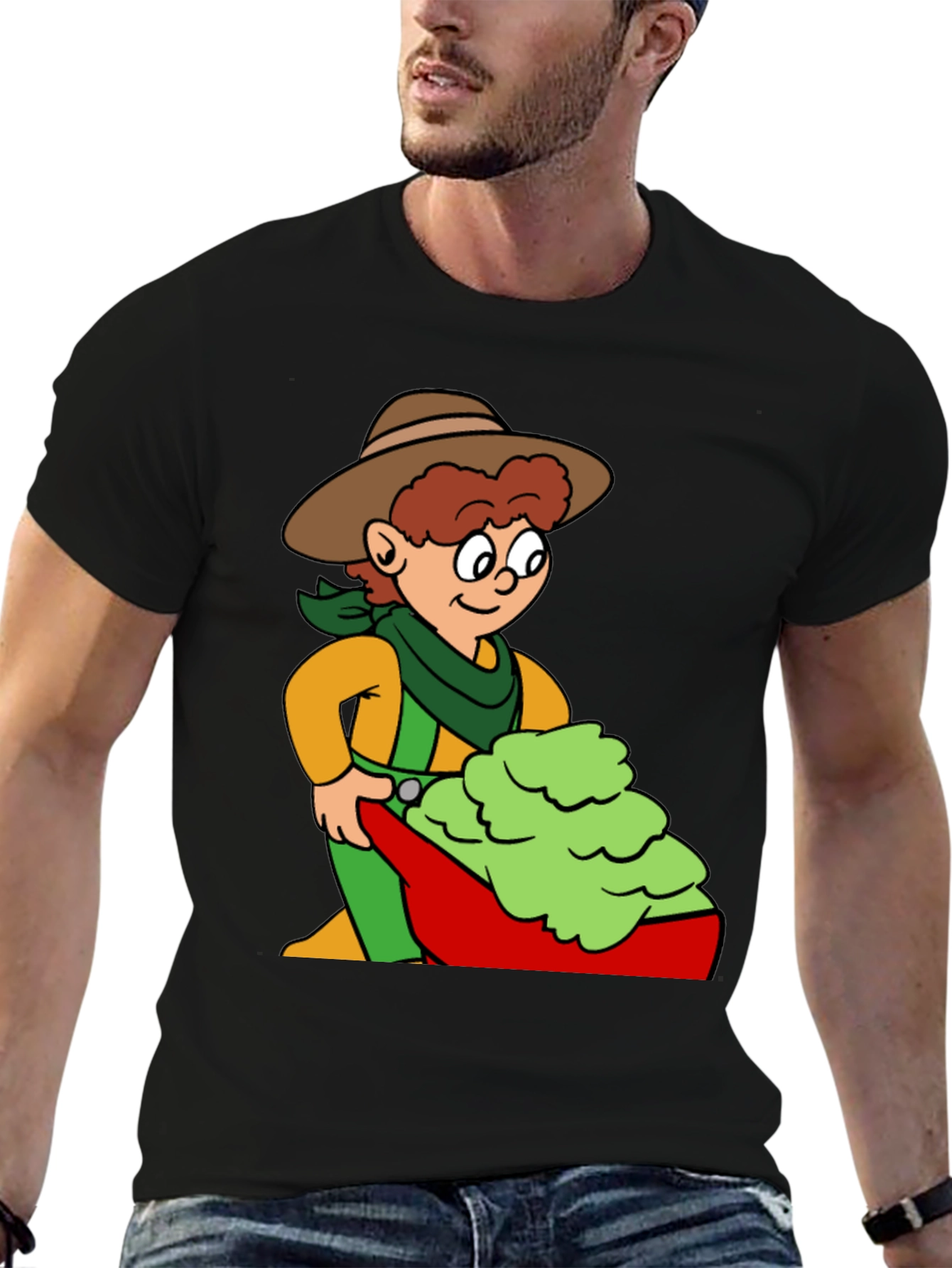 Cartoon Cowboy & Guacamole T-Shirt