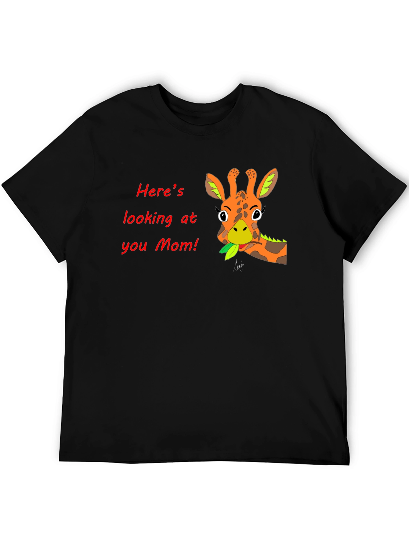 Giraffe Mom Graphic T-Shirt