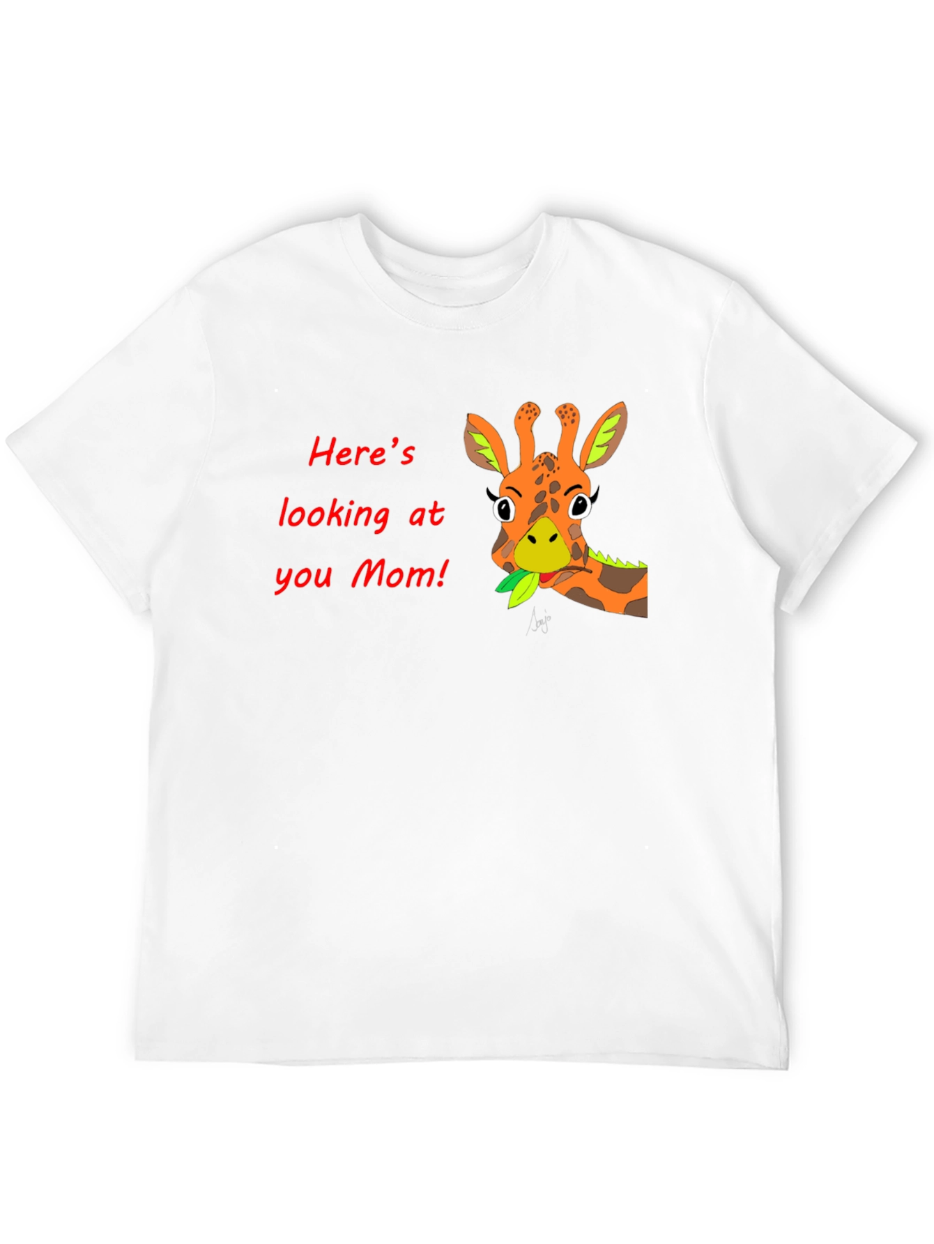 Giraffe Mom Graphic T-Shirt