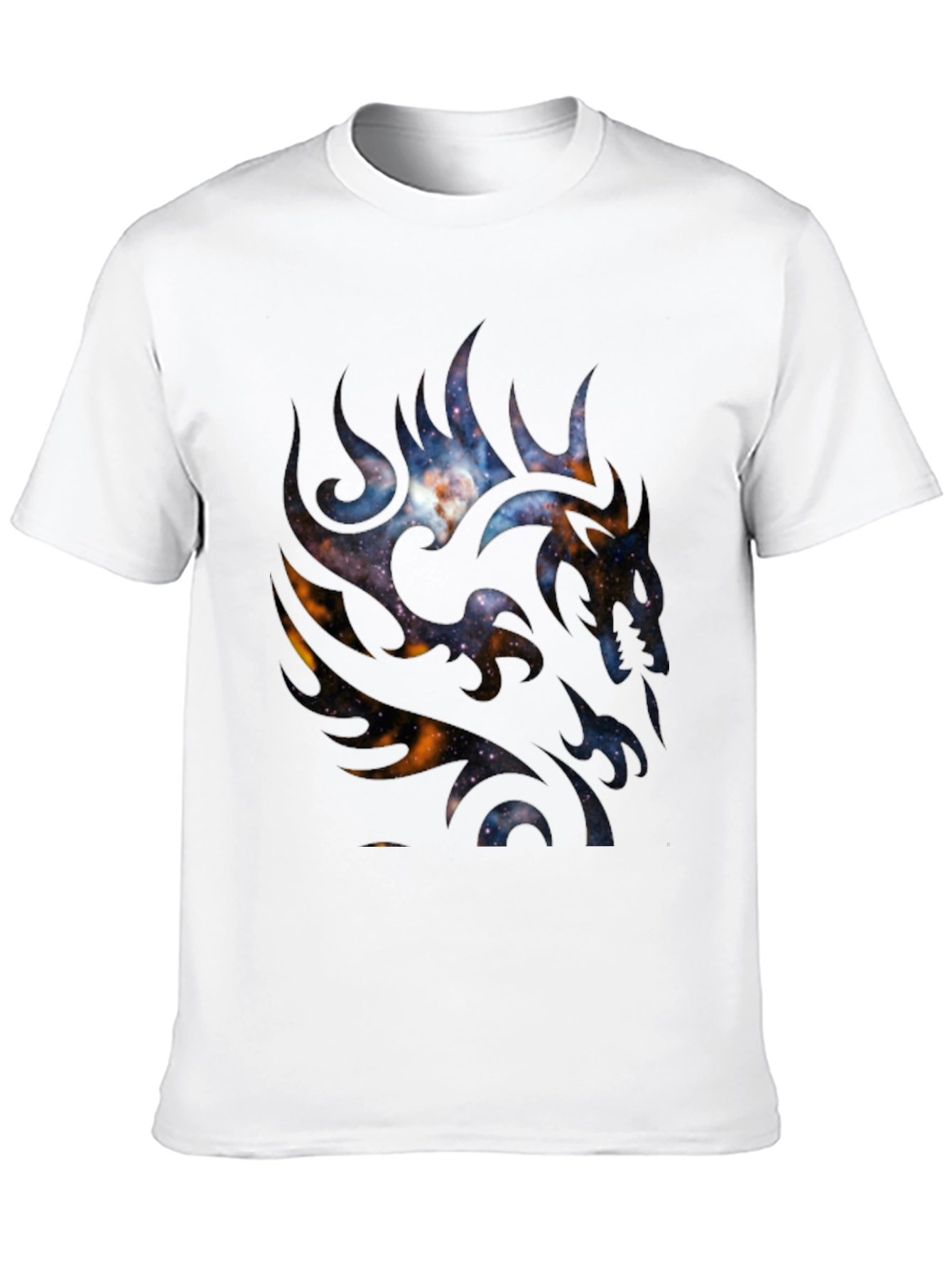 Galaxy Dragon Graphic Black T-Shirt