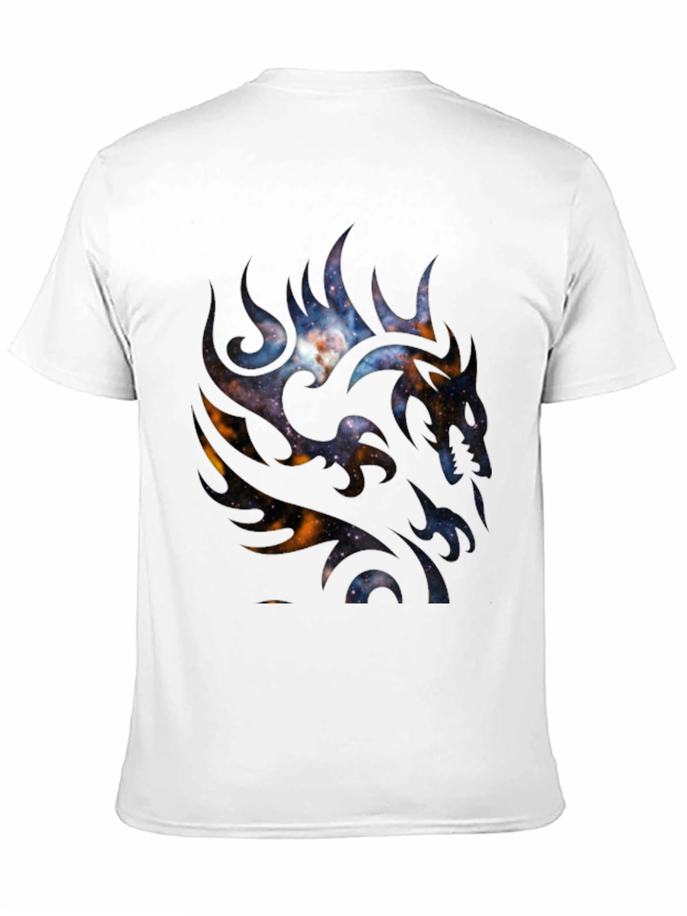 Galaxy Dragon Graphic Black T-Shirt