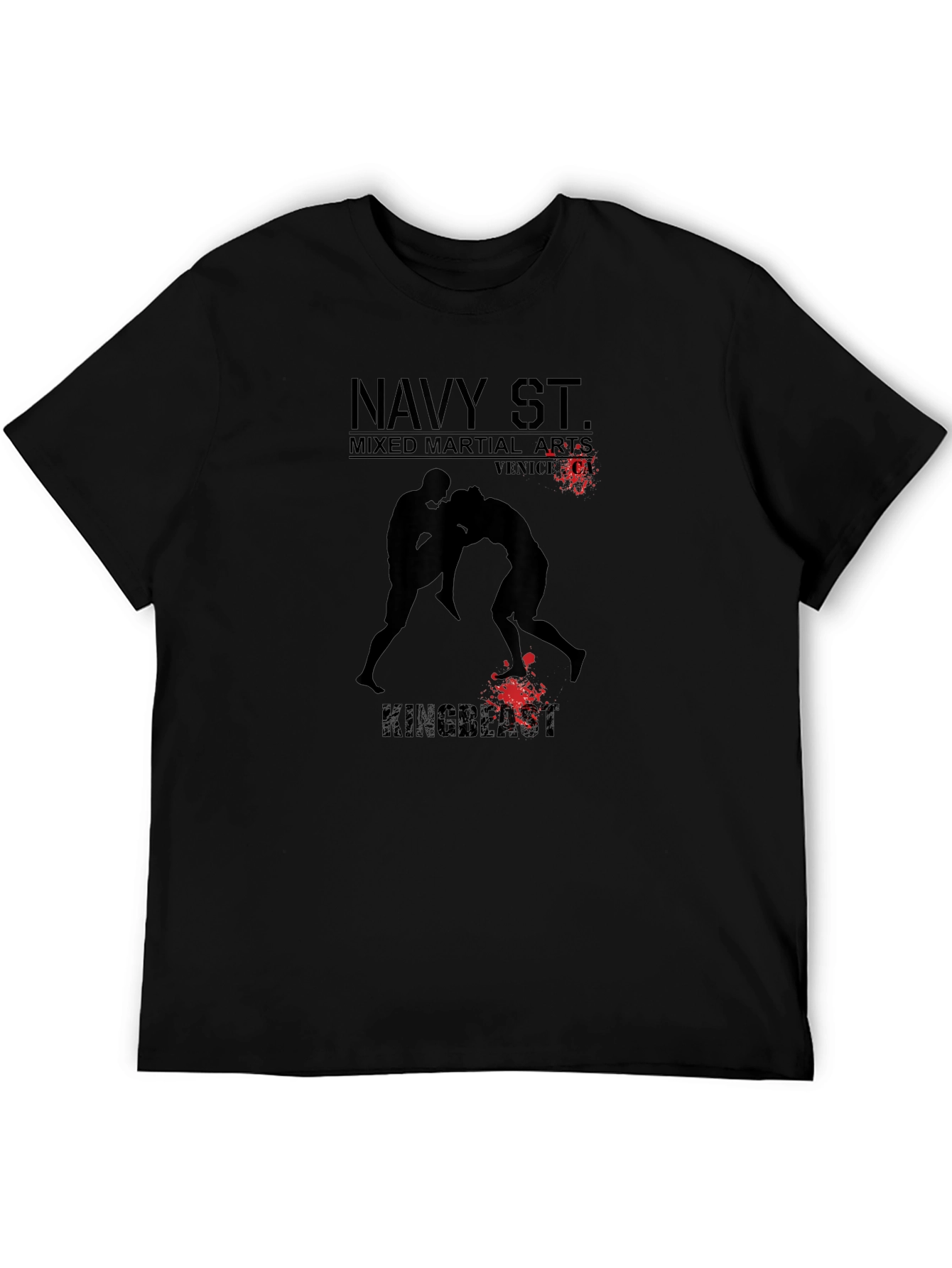 Navy St. Mixed Martial Arts Black T-Shirt