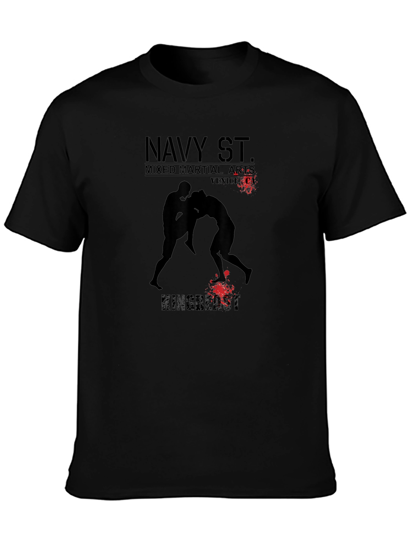 Navy St. Mixed Martial Arts Black T-Shirt