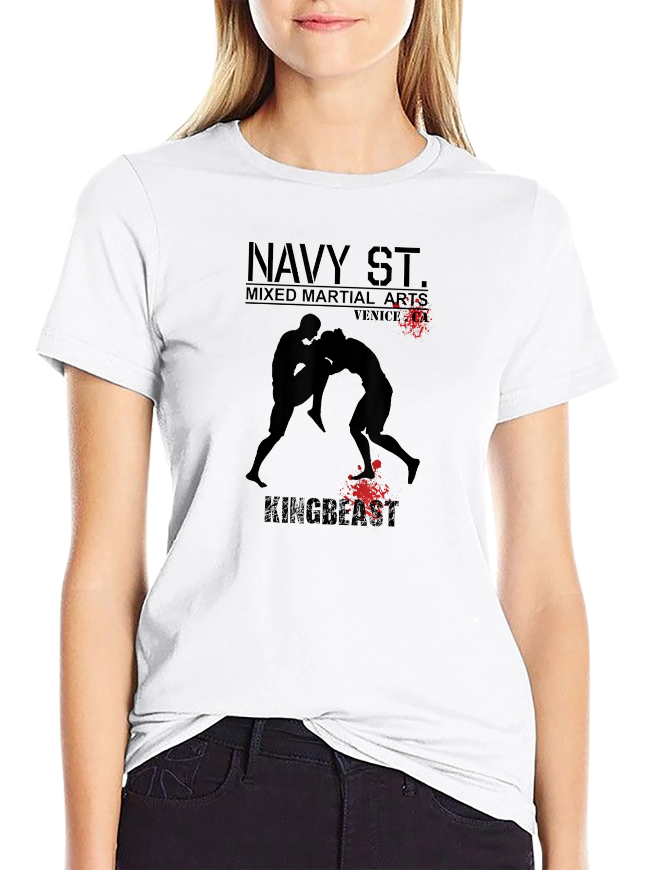 Navy St. Mixed Martial Arts Black T-Shirt
