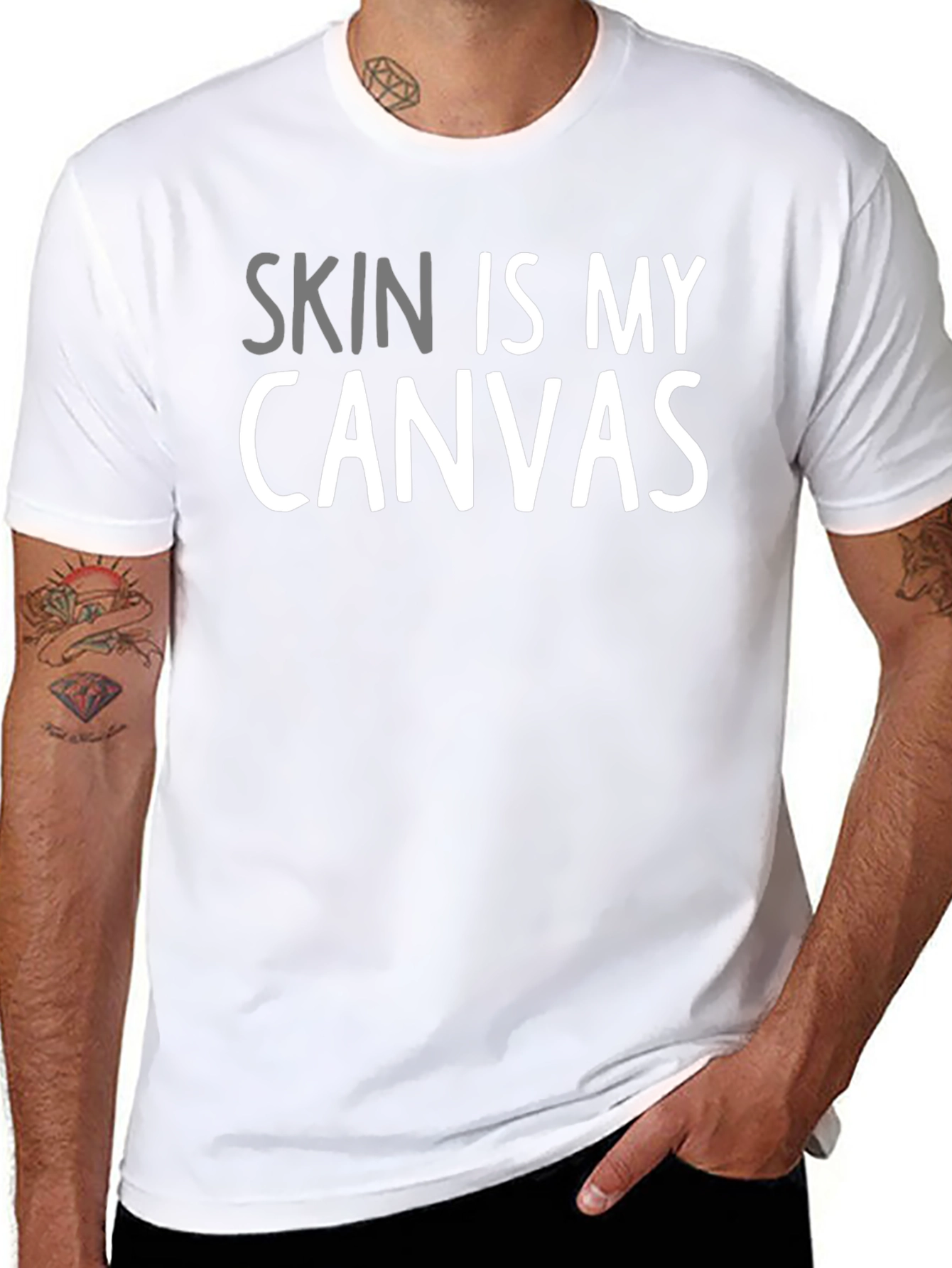 Skin Is My Canvas - Tattoo Artist T-Shirt