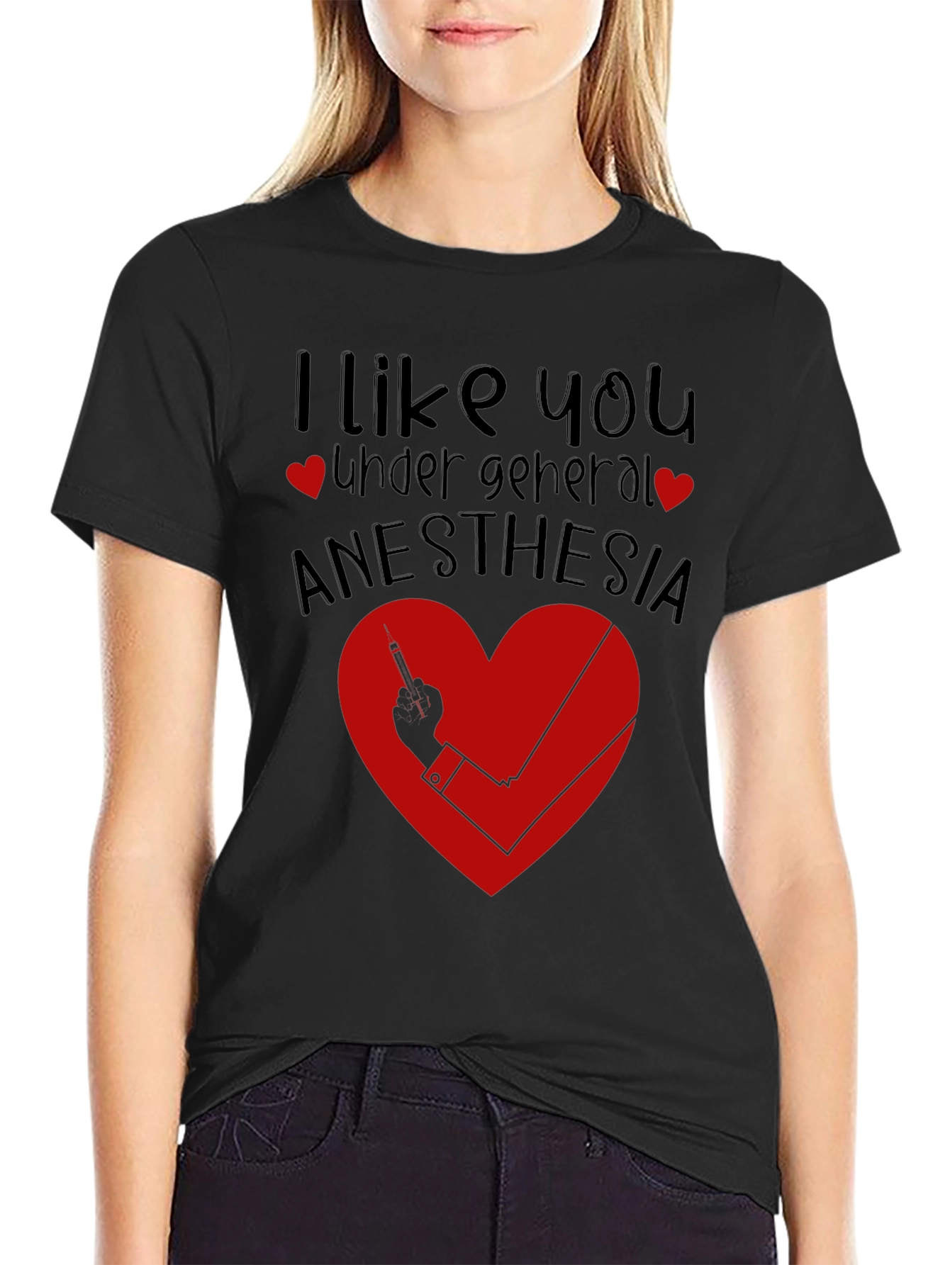 Funny Anesthesia Shirt - I Like You Under General