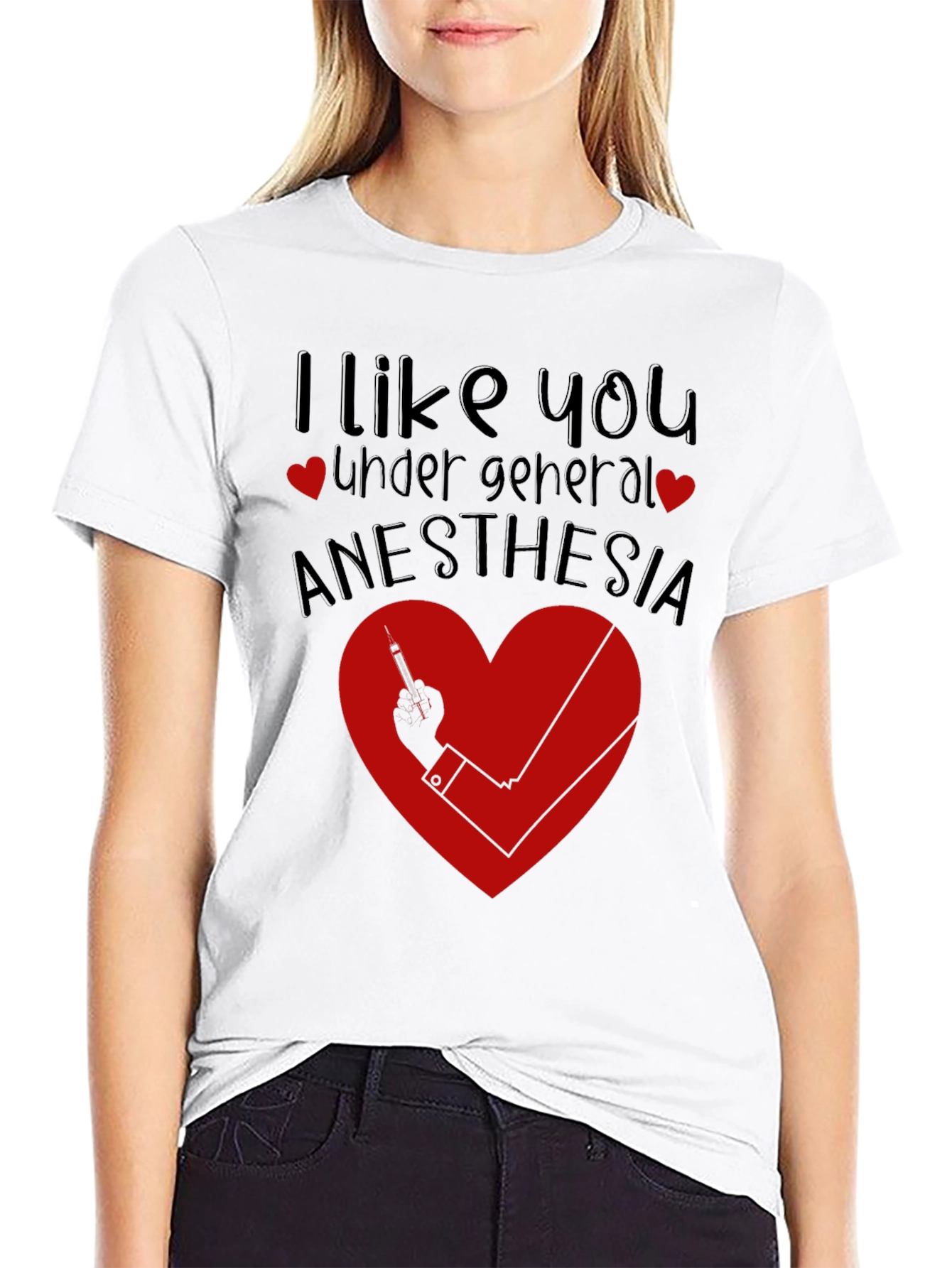 Funny Anesthesia Shirt - I Like You Under General