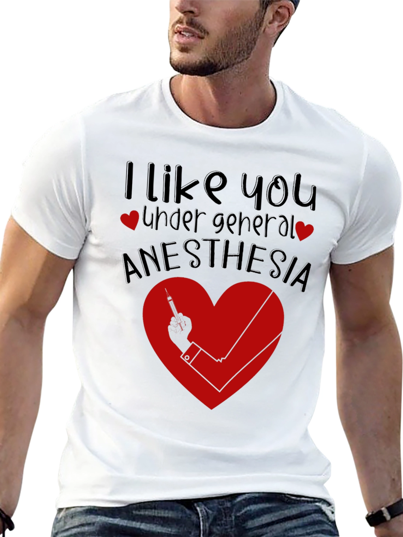 Funny Anesthesia Shirt - I Like You Under General