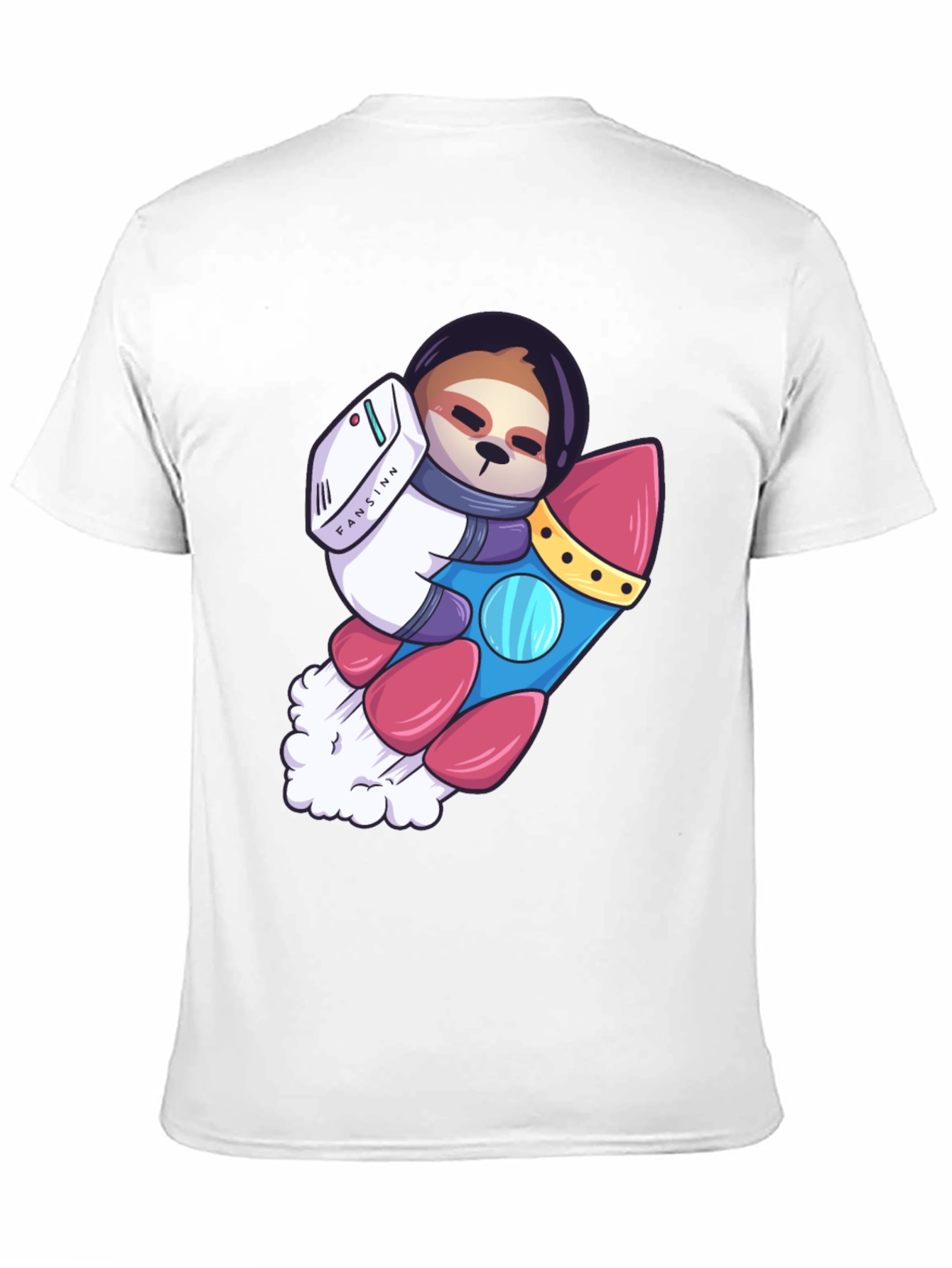 Sloth Astronaut Graphic Tee - Black