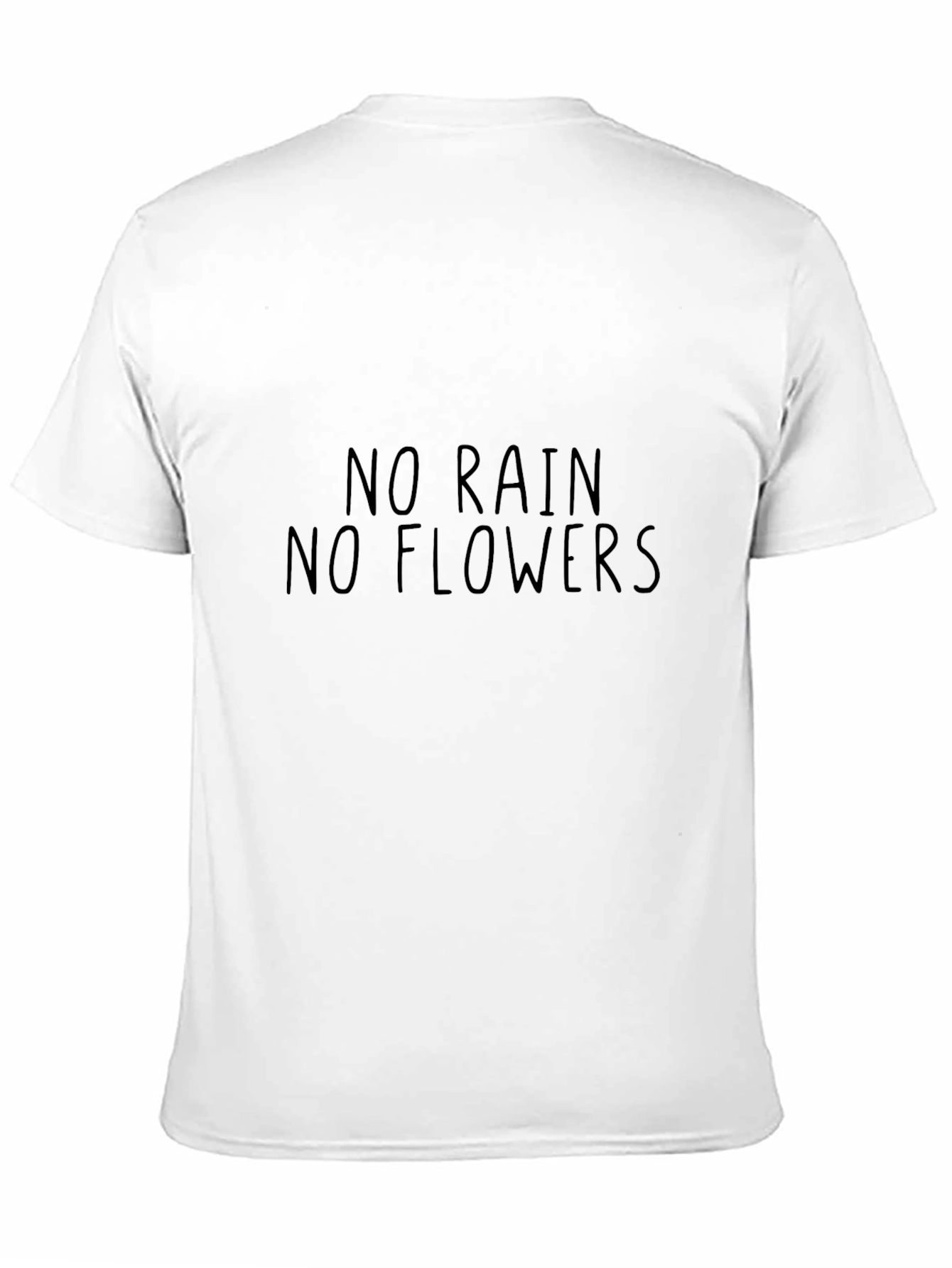 No Rain No Flowers Black T-Shirt