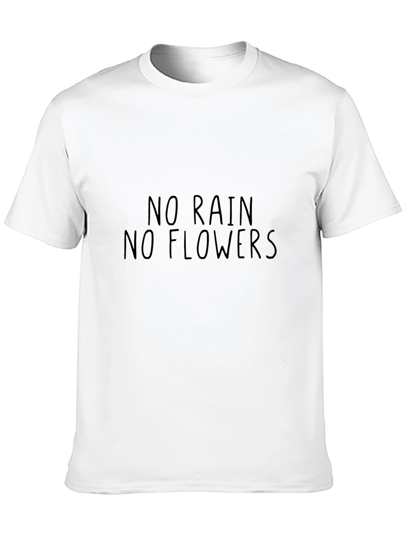 No Rain No Flowers Black T-Shirt