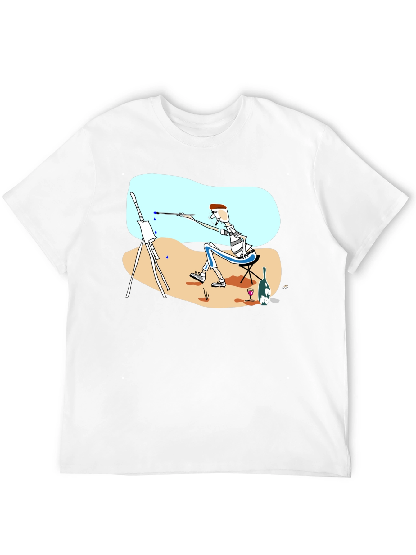 Artist Tee: Whimsical Painter Graphic T-Shirt