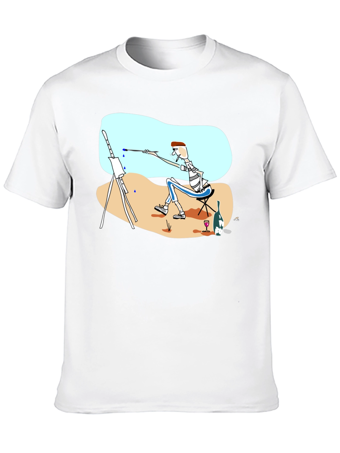 Artist Tee: Whimsical Painter Graphic T-Shirt