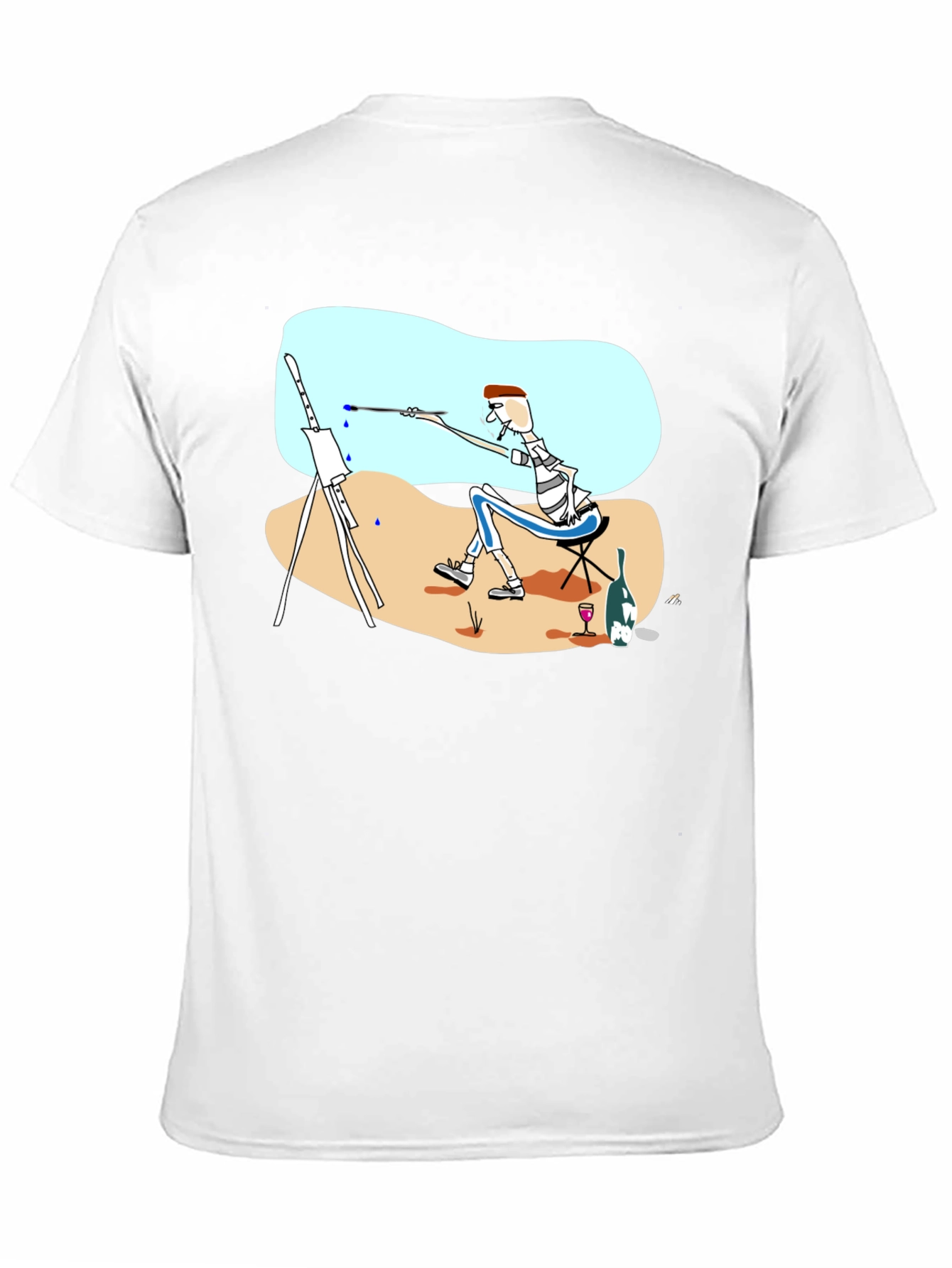 Artist Tee: Whimsical Painter Graphic T-Shirt