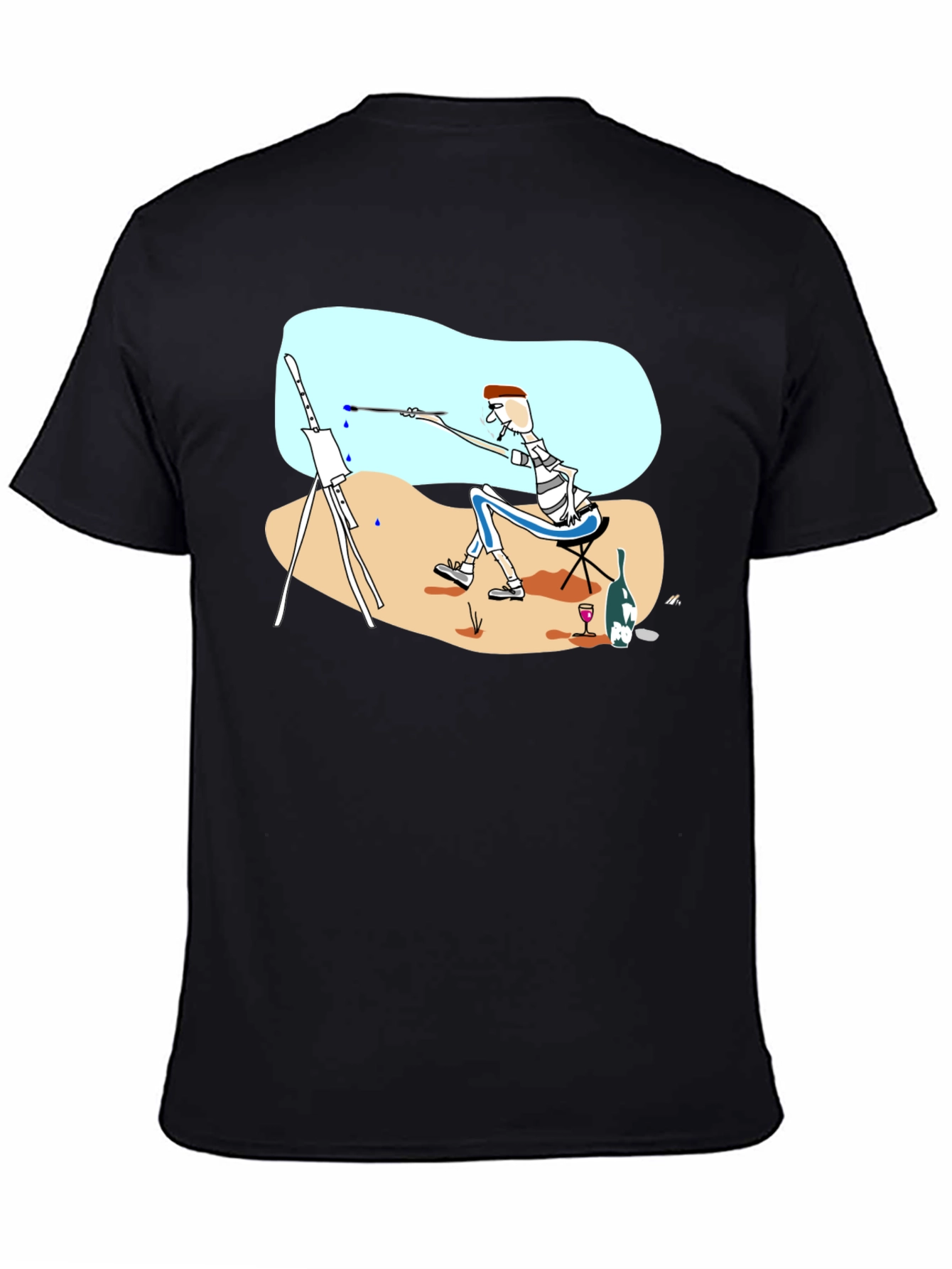 Artist Tee: Whimsical Painter Graphic T-Shirt