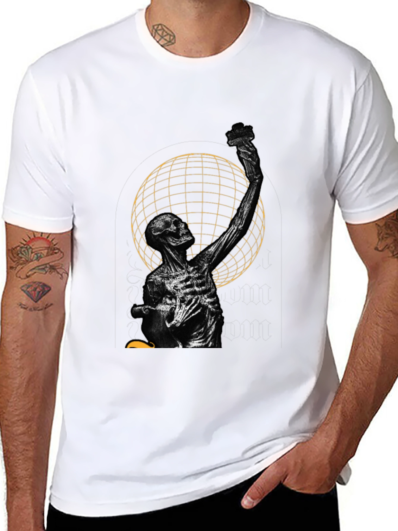 Skeleton Graphic Tee - Stylish Menswear