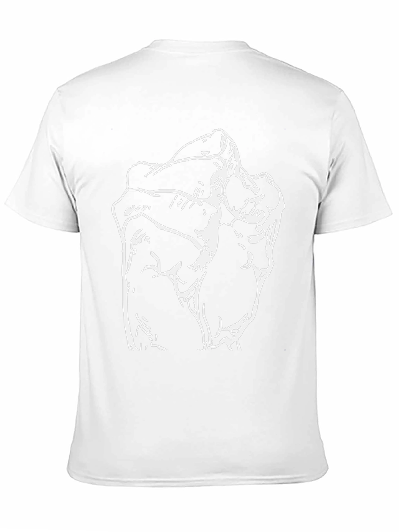 Black T-Shirt with Abstract Fist Graphic