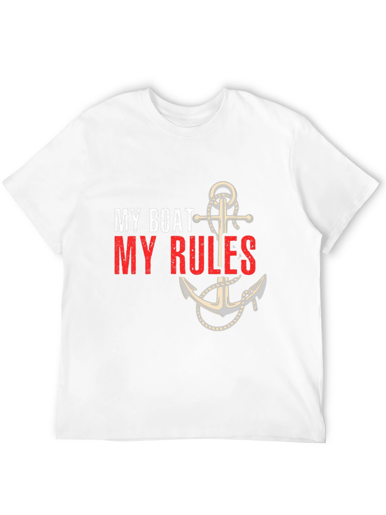 My Boat My Rules Anchor Graphic T-Shirt